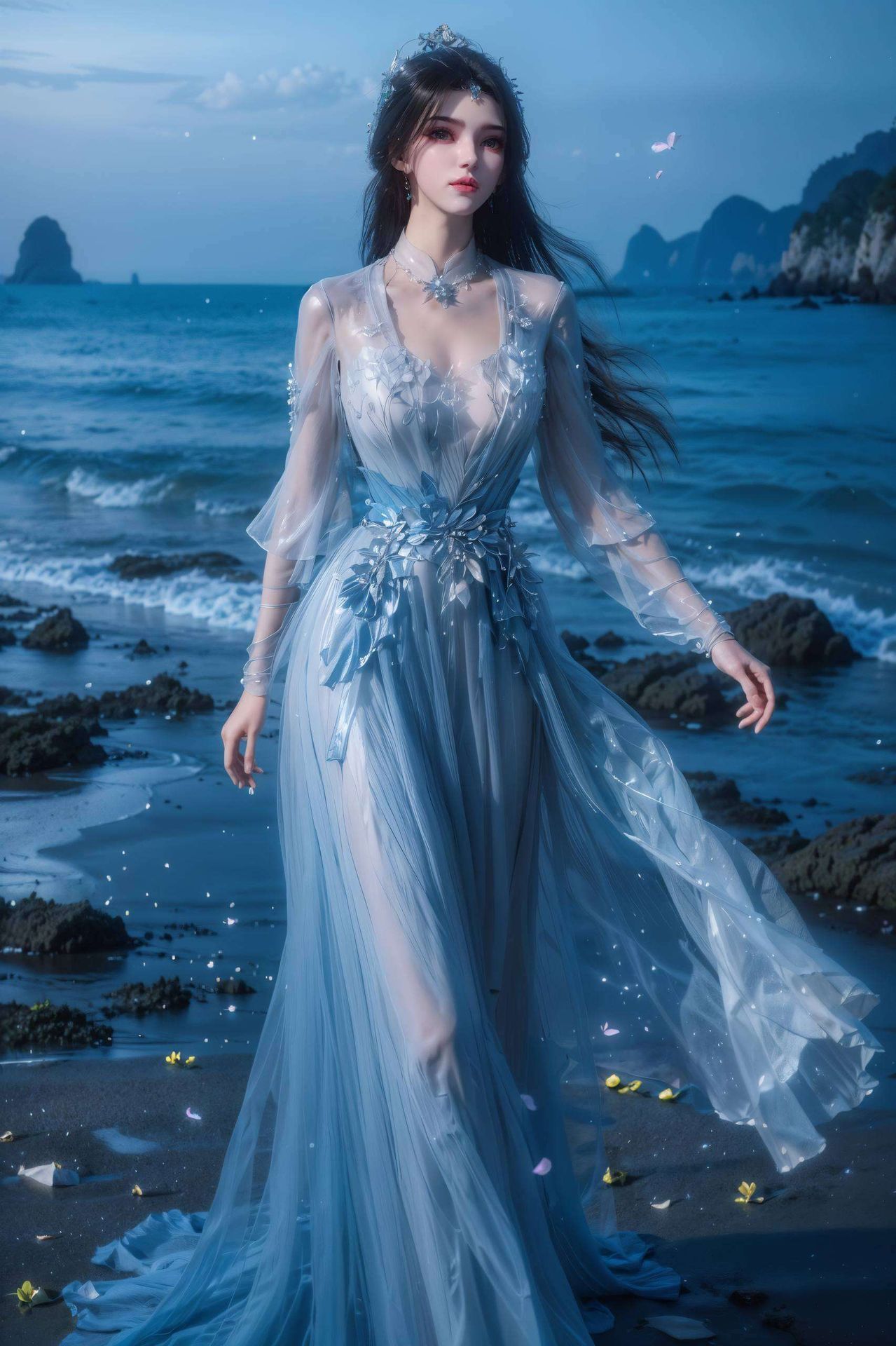 如梦似幻细腻的AI绘画技巧