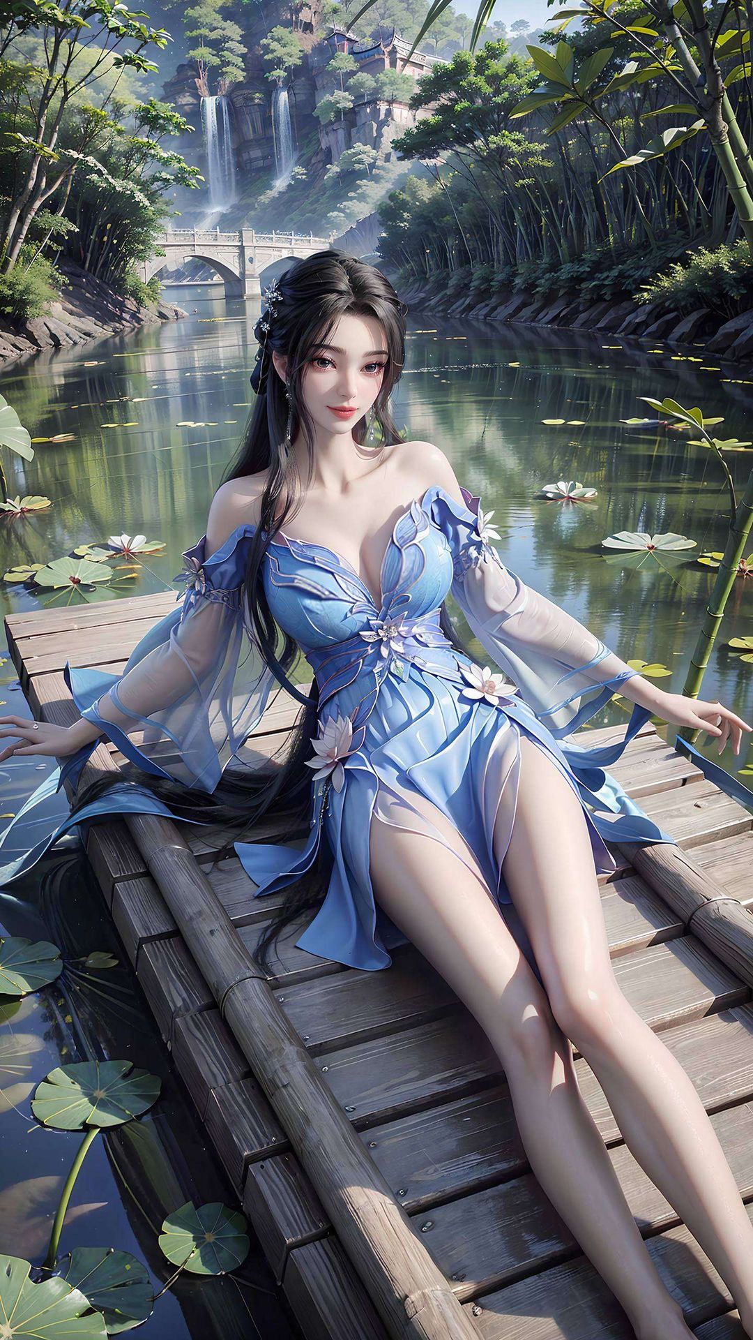 描绘出梦幻般的场景色彩斑斓的笔触
