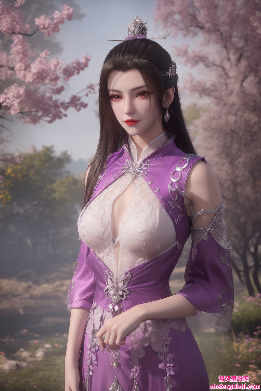 甜美中带着一丝神秘让国漫美女陪伴你的每一天！