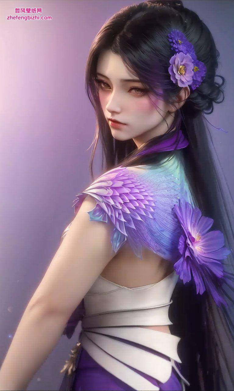 捕捉了她超凡脱俗的气质这款国漫美女桌布PC桌面背景