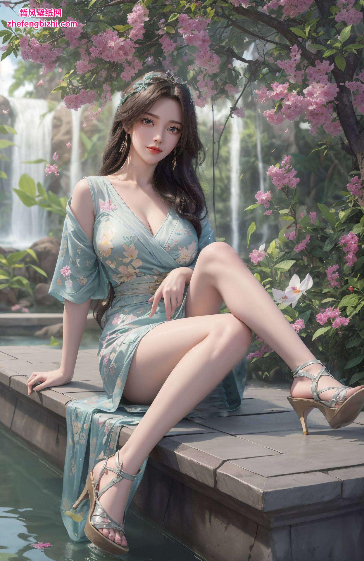 国漫美女与AI女神的完美融合柳神高清锁屏壁纸