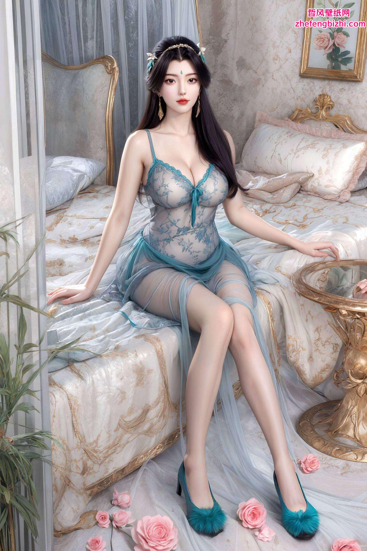 这款1080p超清晰的国漫美女古风壁纸展现古典美人的灵动神韵