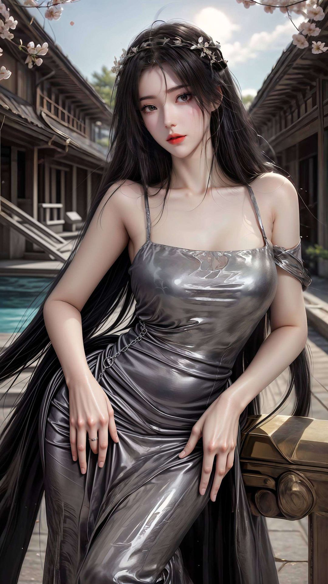 细腻的线条柳神动态壁纸