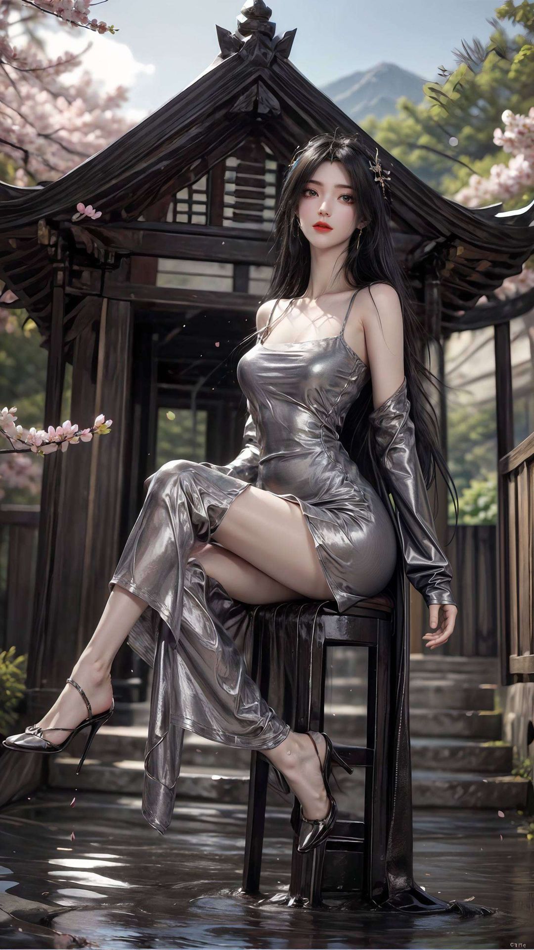 打造出动态高清的视觉盛宴这款手机壁纸以国漫女神柳神的形象为灵感