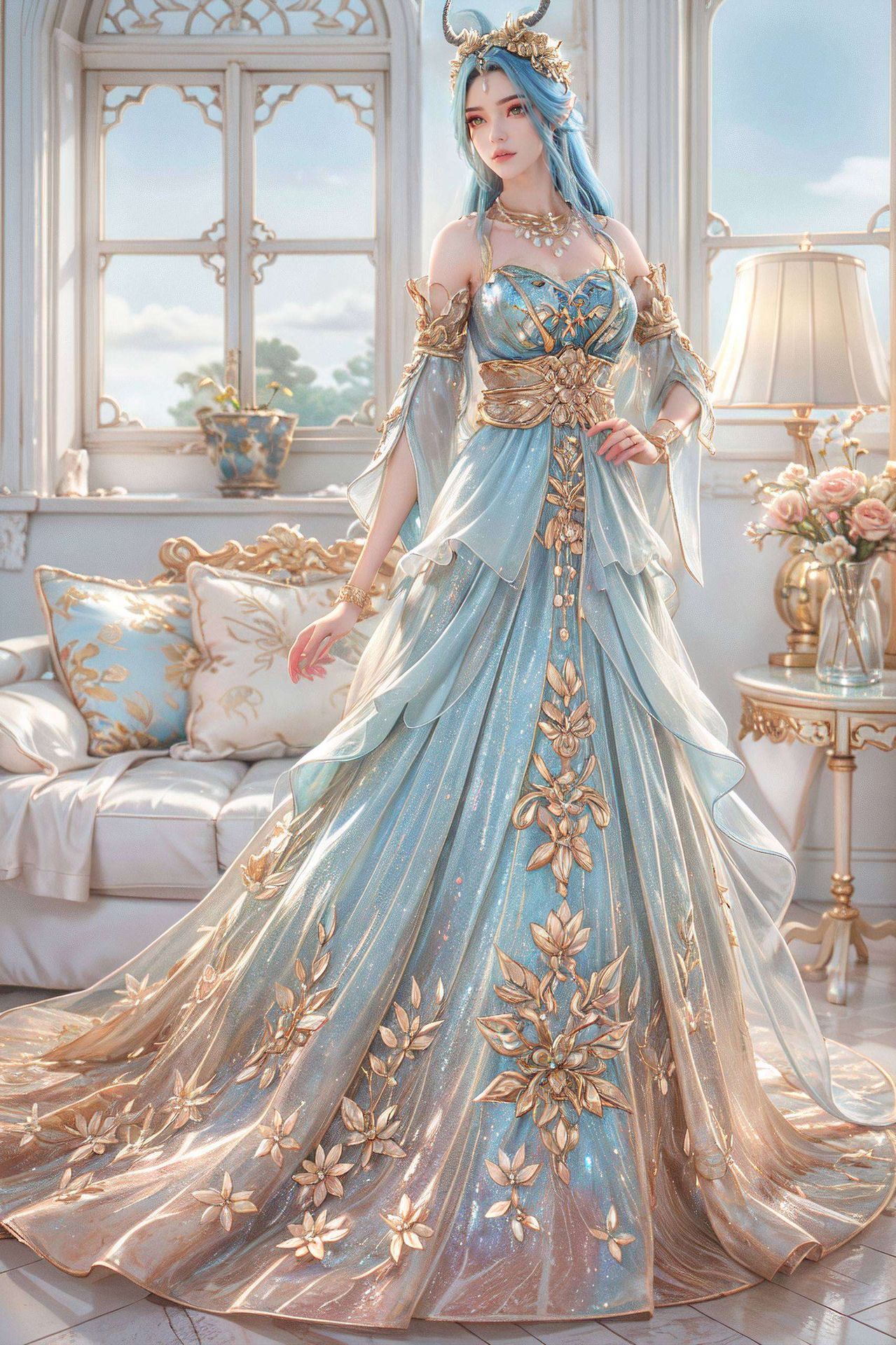 这款斗破苍穹龙女3D同人高清壁纸细腻纹理