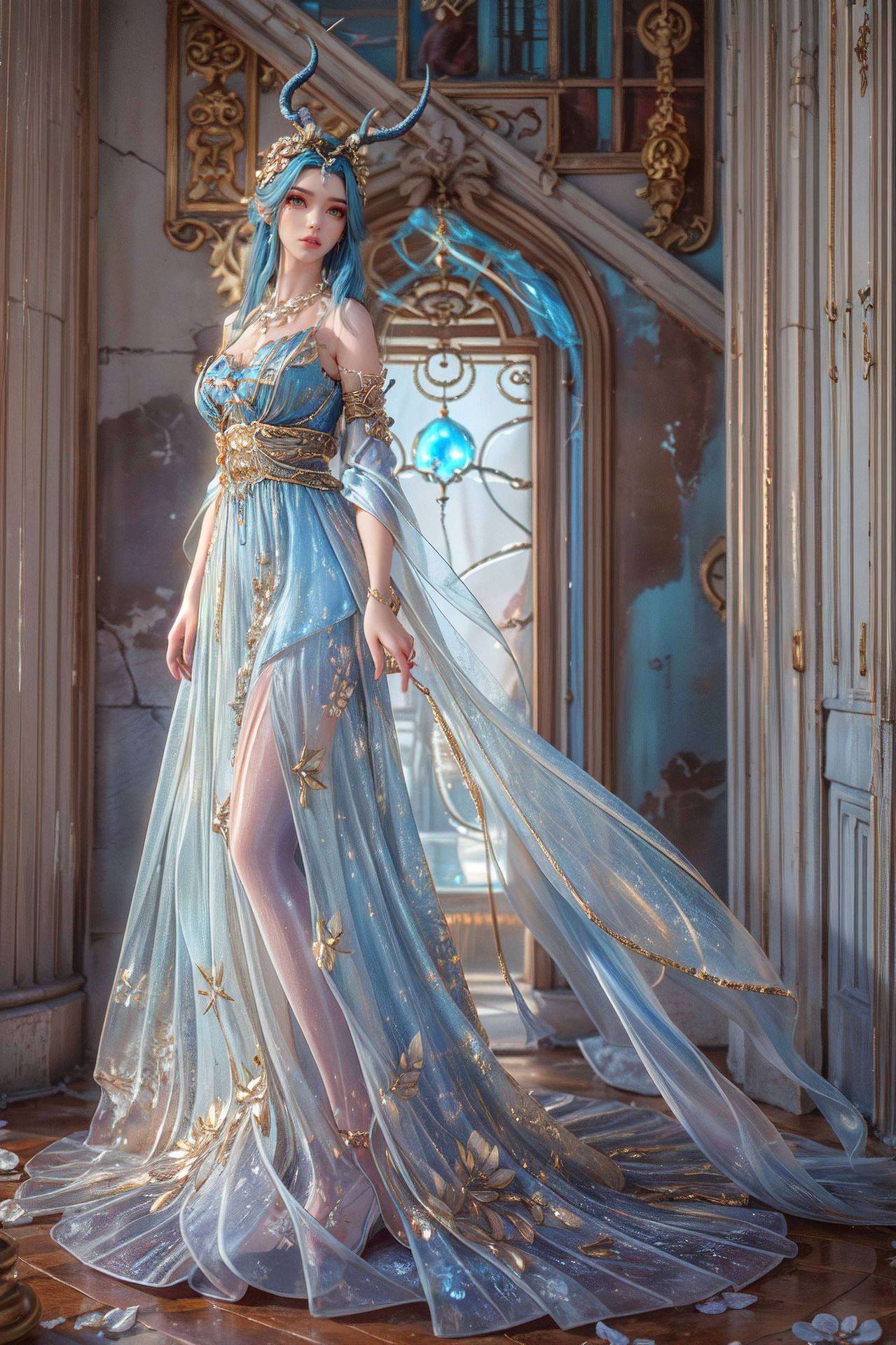 巧妙地将她穿上校服的形象融入设计中既展现了国漫的独特魅力