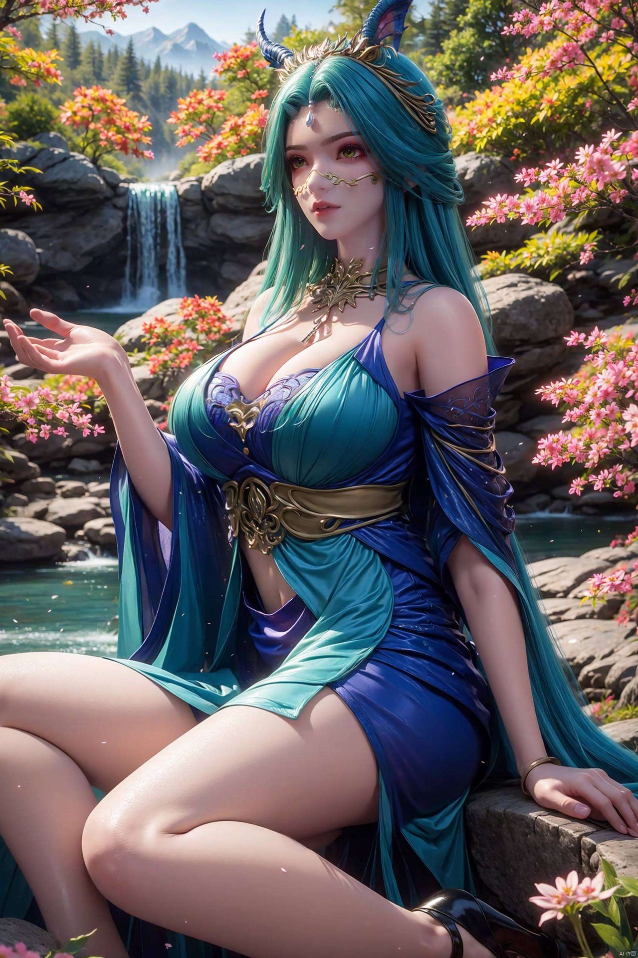 以斗破苍穹中的龙女形象为灵感细腻描绘