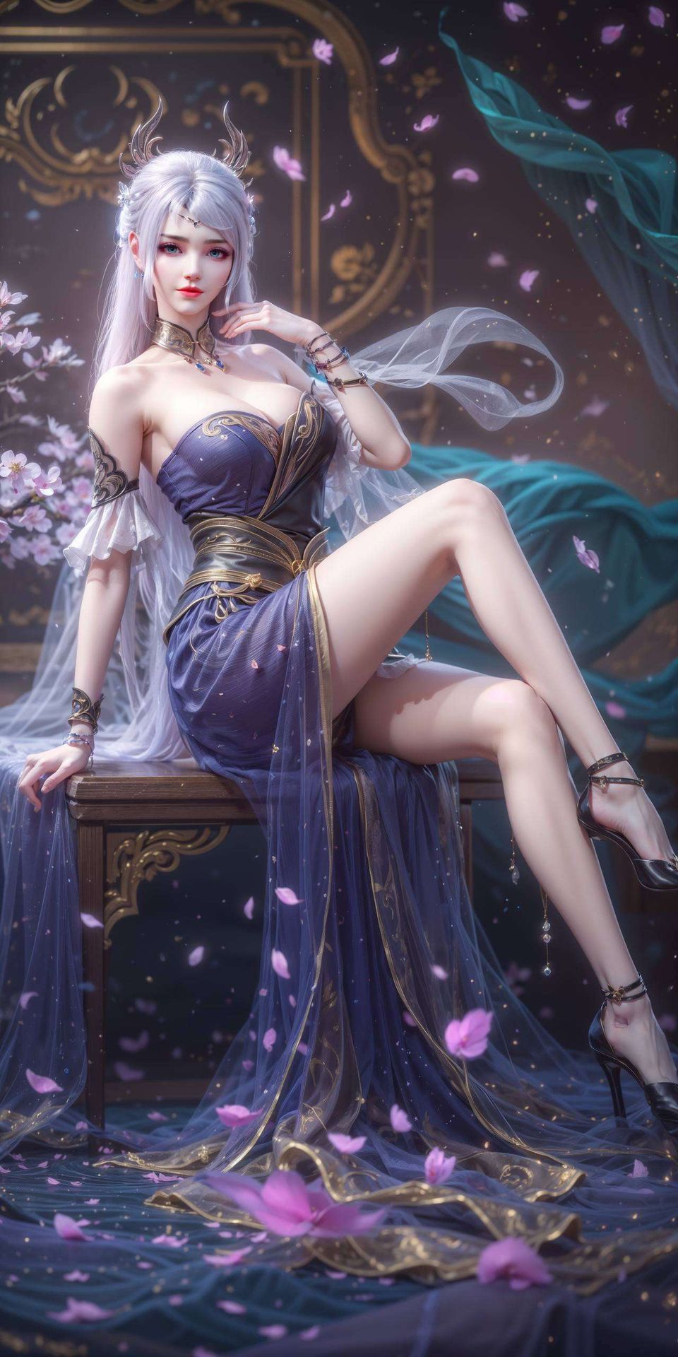 专为护眼而制尽在这六张全屏AI绘画动作素材壁纸中