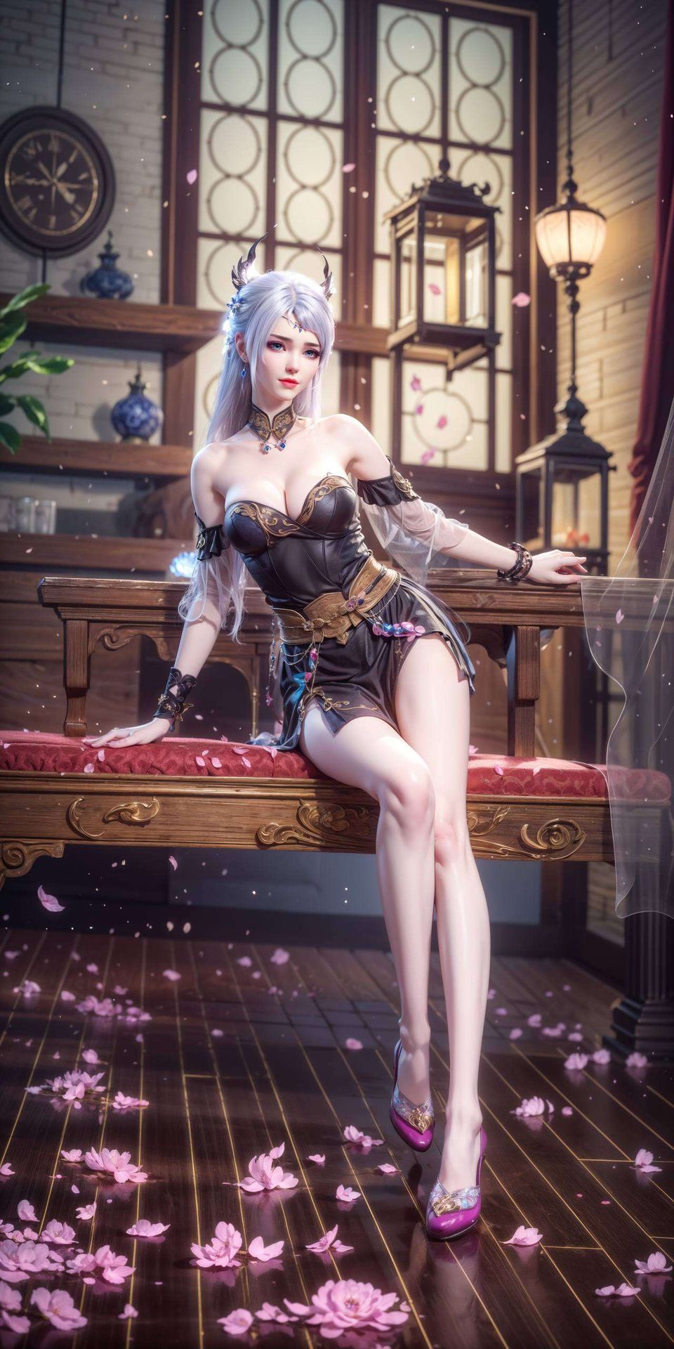 独特的光影交织洛璃漫画壁纸高清