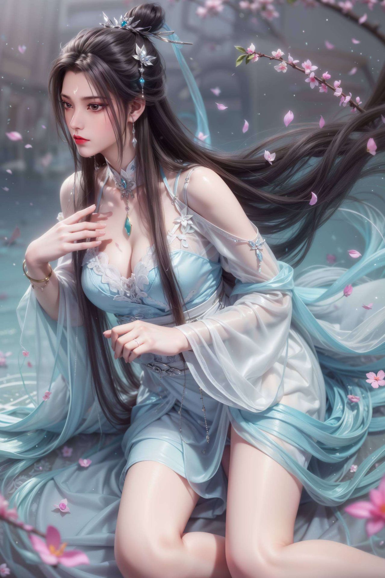 将国漫美女的柔美与坚韧完美融合这款高清动漫壁纸