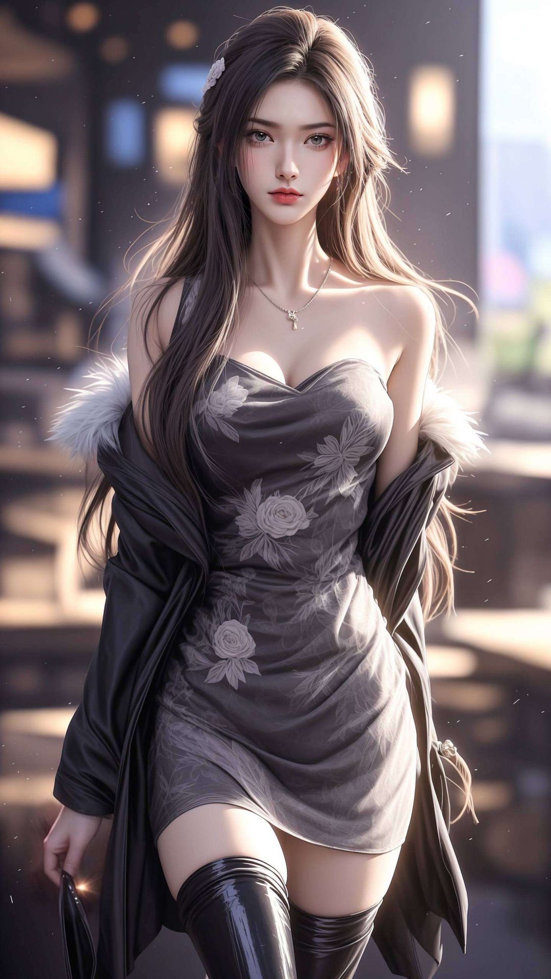 以国漫美女陆雪琪为主题每一次滑动手机