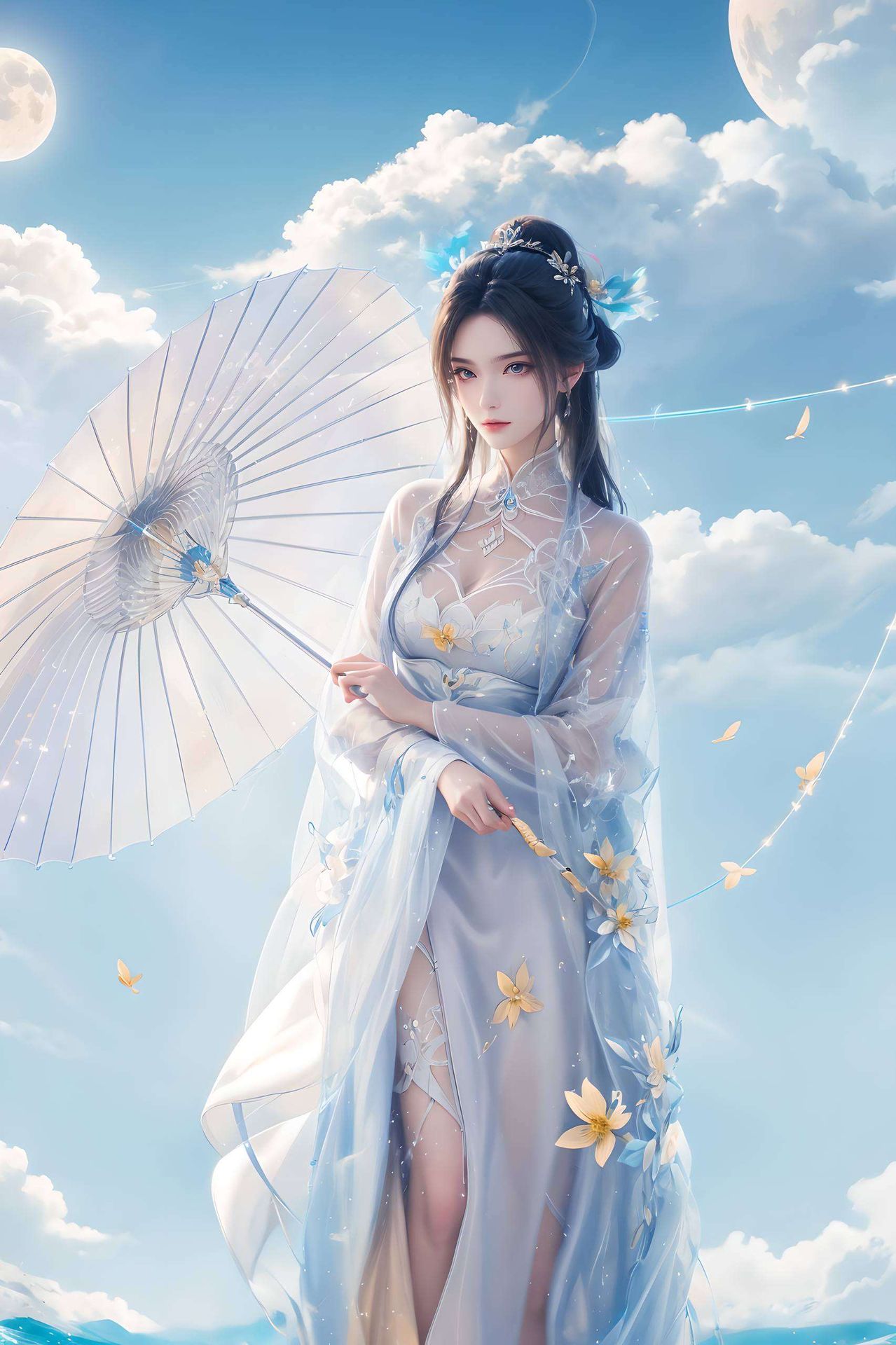 将诛仙女主的柔美气质展现得淋漓尽致陆雪琪轻披仙衣