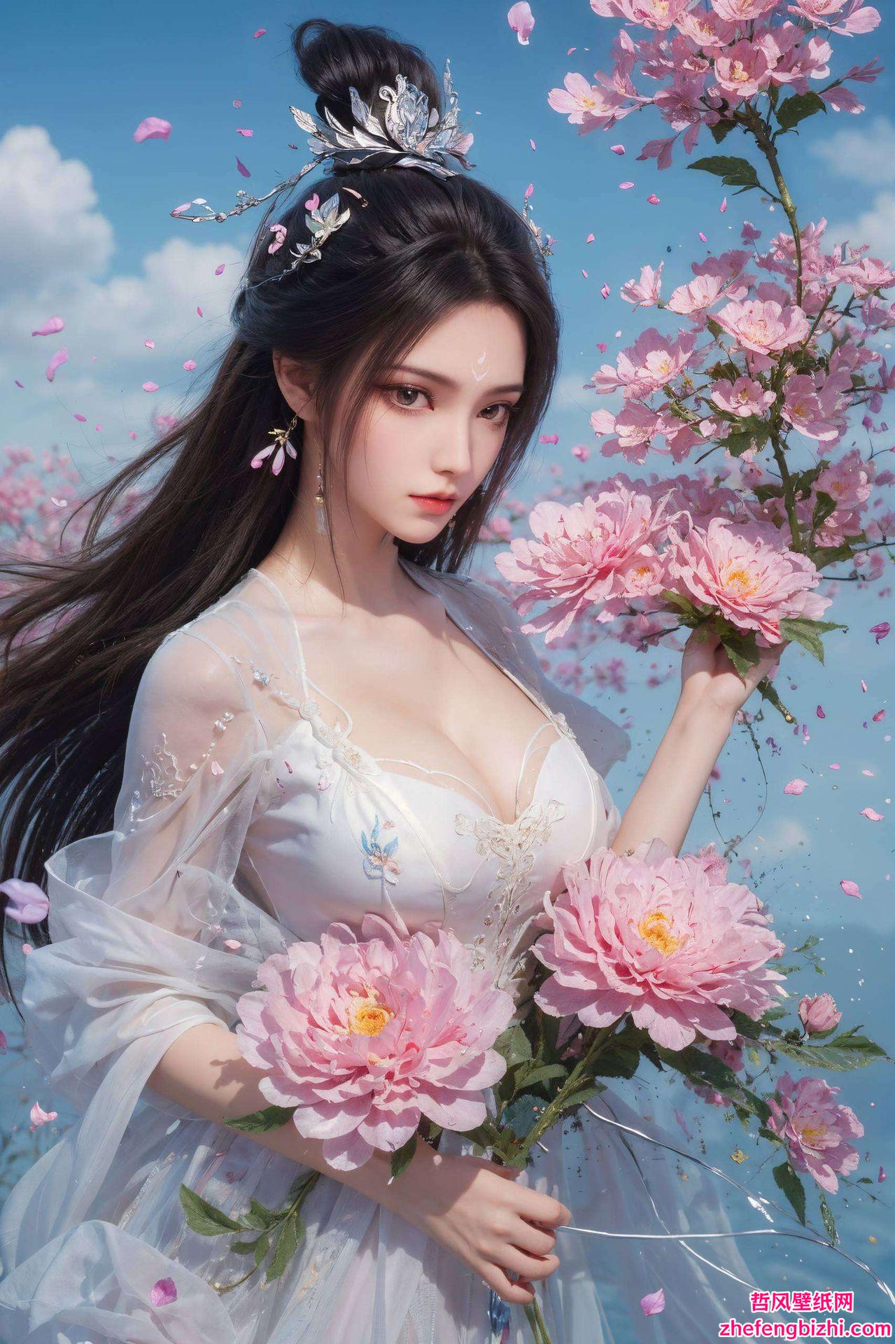 这款高清AI人物神态素材让国漫女神的魅力在你的手机屏幕上绽放