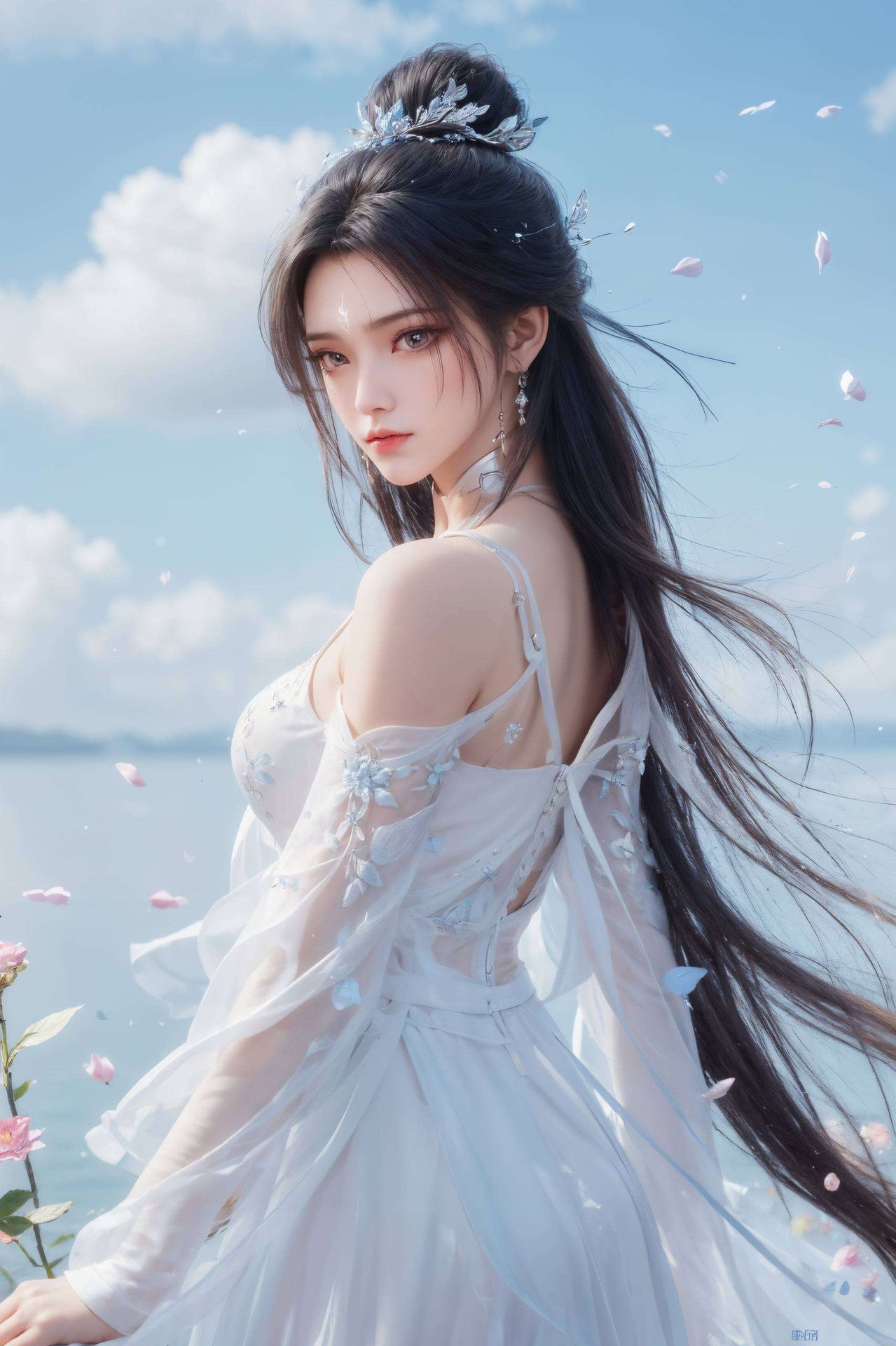 高清细腻的线条尽在陆雪琪的游戏建模壁纸！这位AI国漫女神