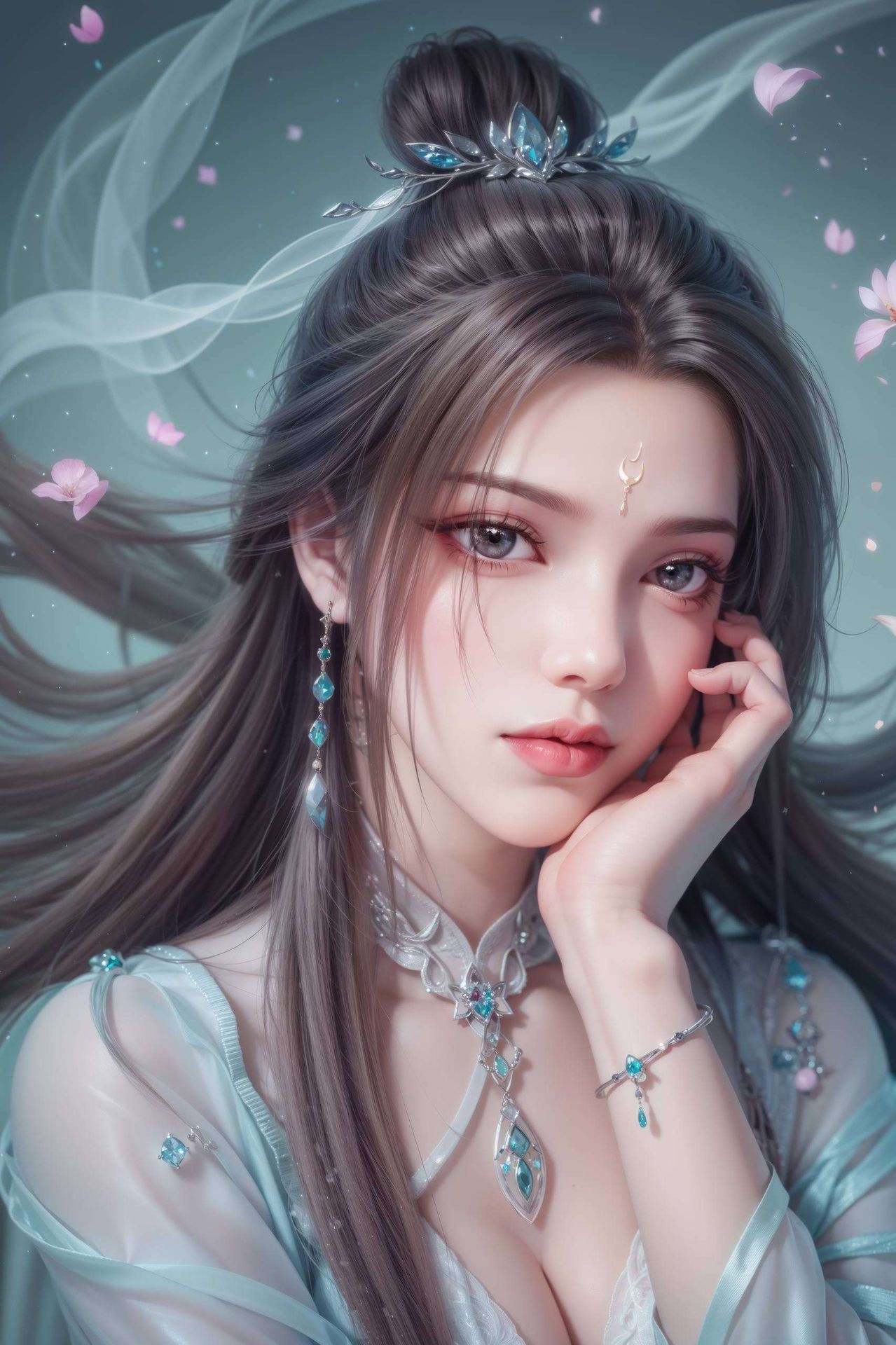 带着一丝不染尘埃的坚定以细腻的纹理捕捉她的每一个细节