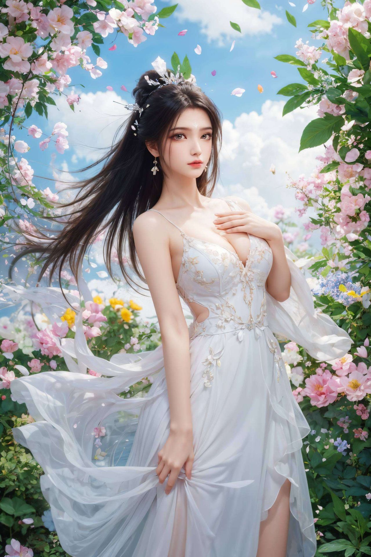 国漫美女陆雪琪以她独有的清冷气质在这张4k超清壁纸中