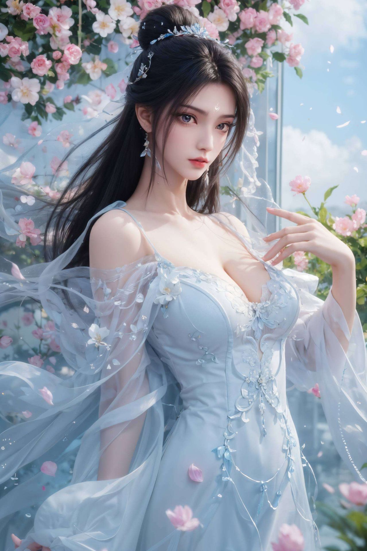 这款AI国漫女生护眼壁纸高清画质