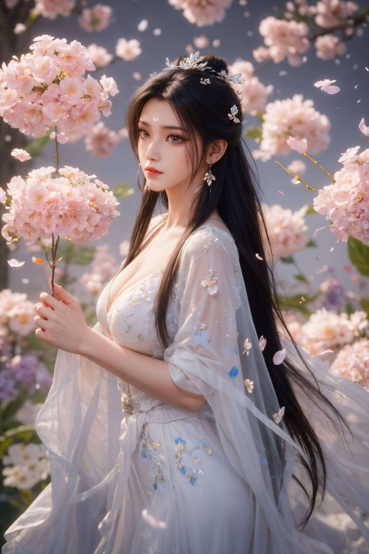每一帧都是她优雅迷人的各种姿势这款全屏碎花炫彩壁纸