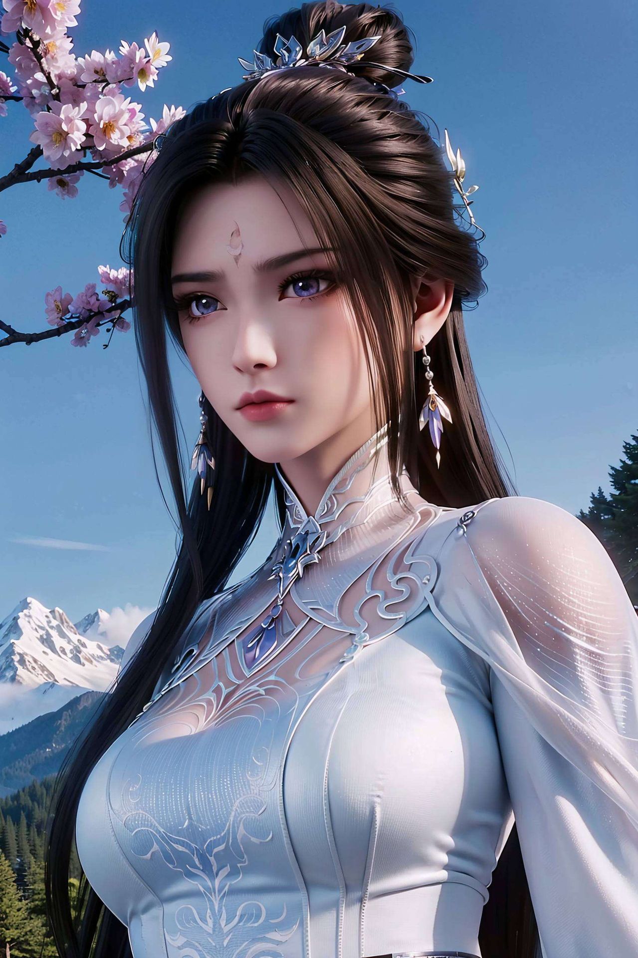 2K分辨率让她优雅的身姿在你的桌面绽放光彩