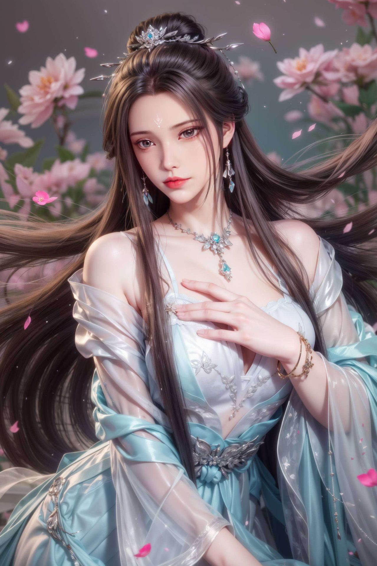 让你的手机瞬间变身国漫粉丝的骄傲！国漫迷们看过来！这款超高清2560p的陆雪琪与李寒衣壁纸