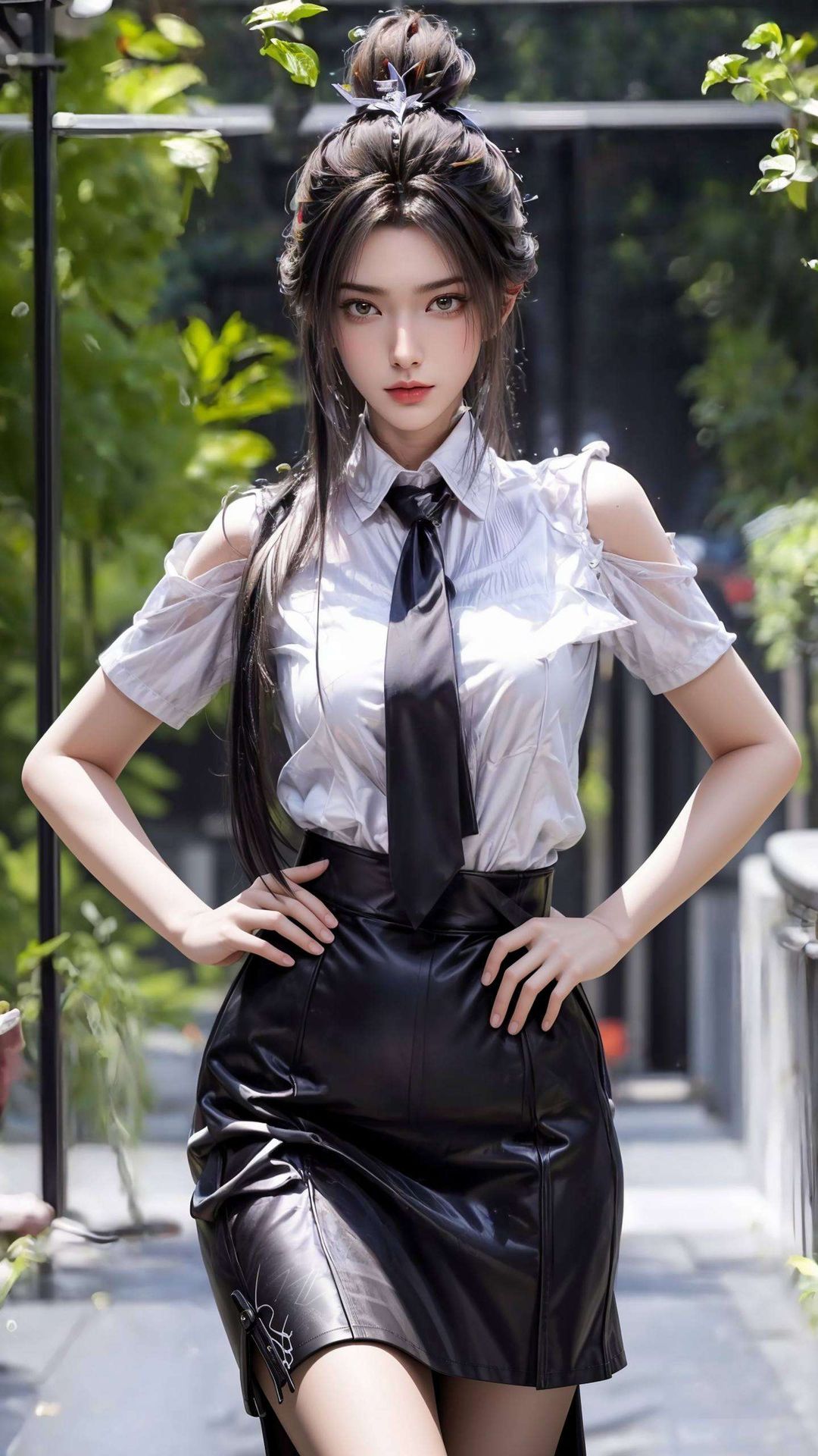 电脑屏幕上如同诛仙世界中的仙子一般