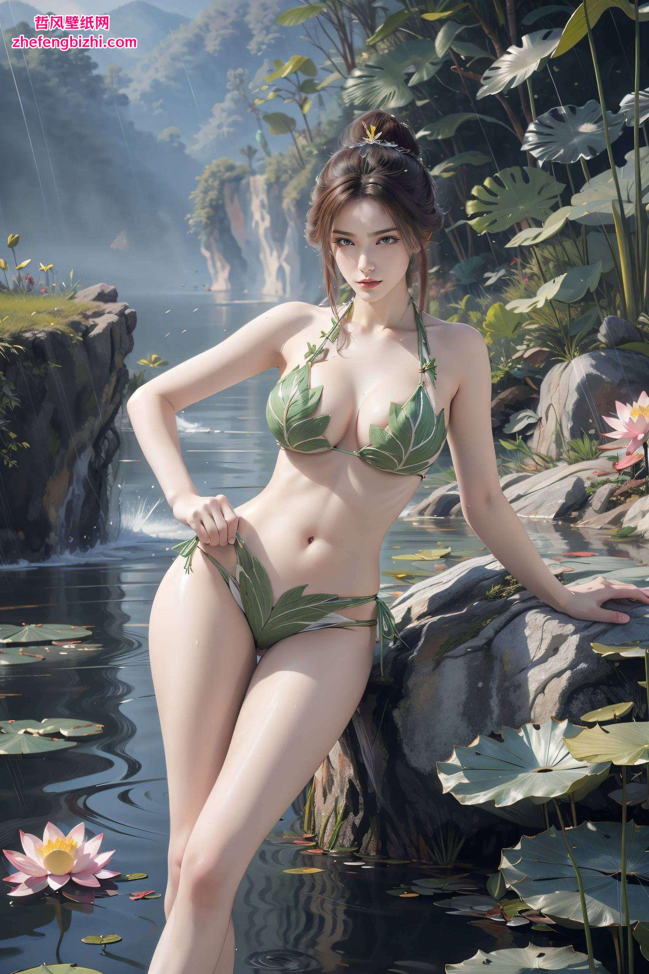 快来收藏吧！福利来啦！这款以陆雪琪为主题的AI国漫女主免费壁纸