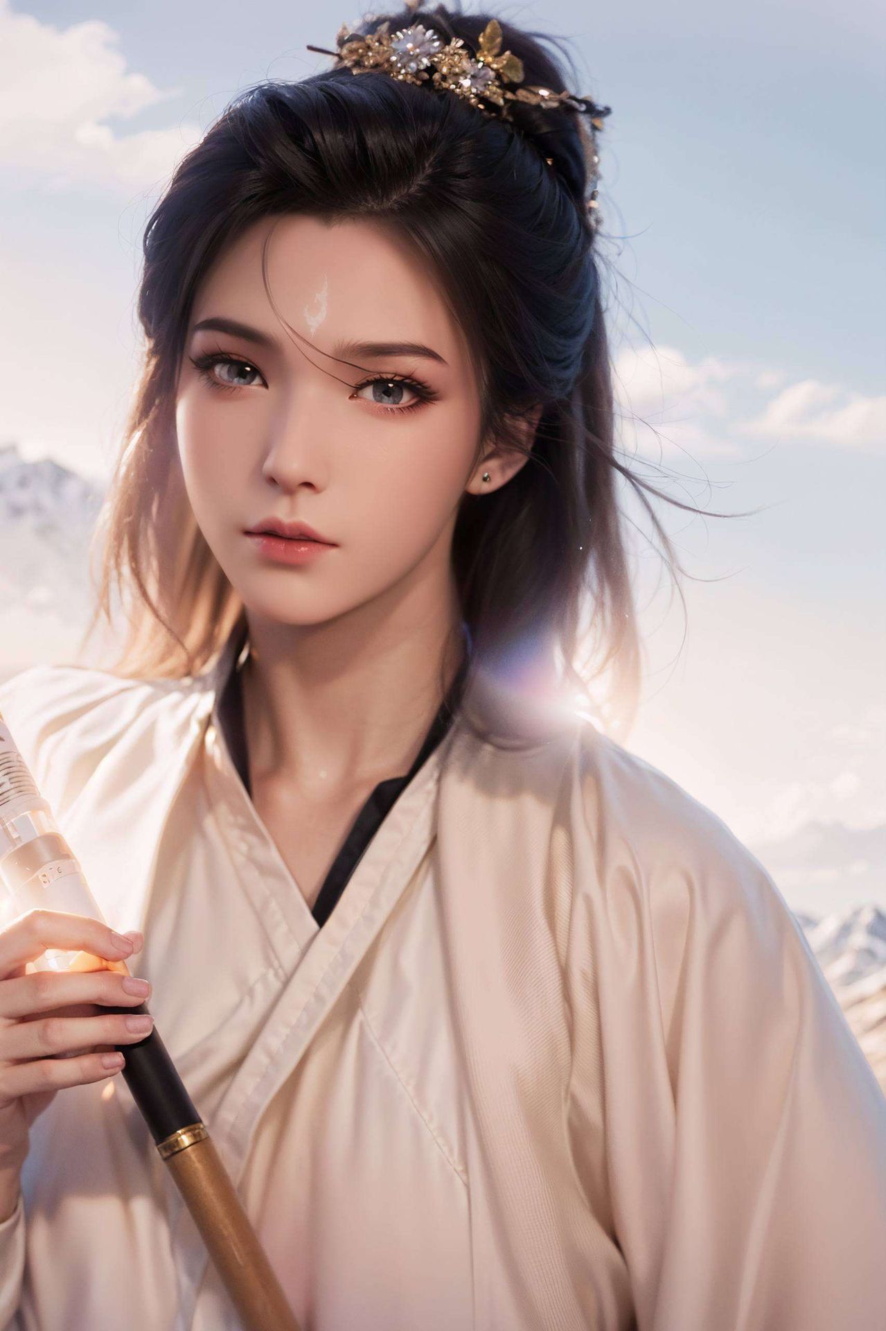 如同春日里盛开的花朵清新脱俗