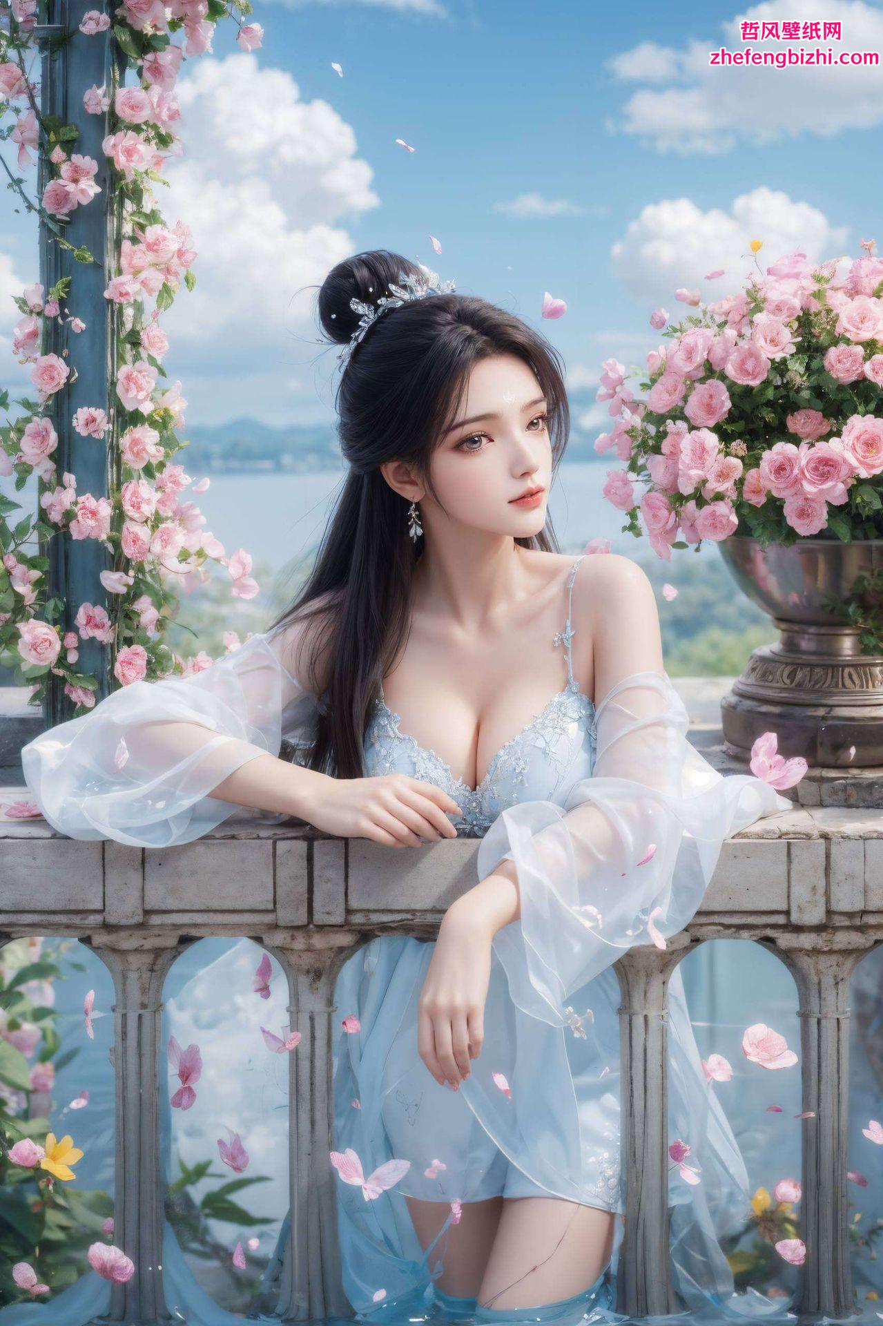身着白衣如雪小米崽化身为陆雪琪