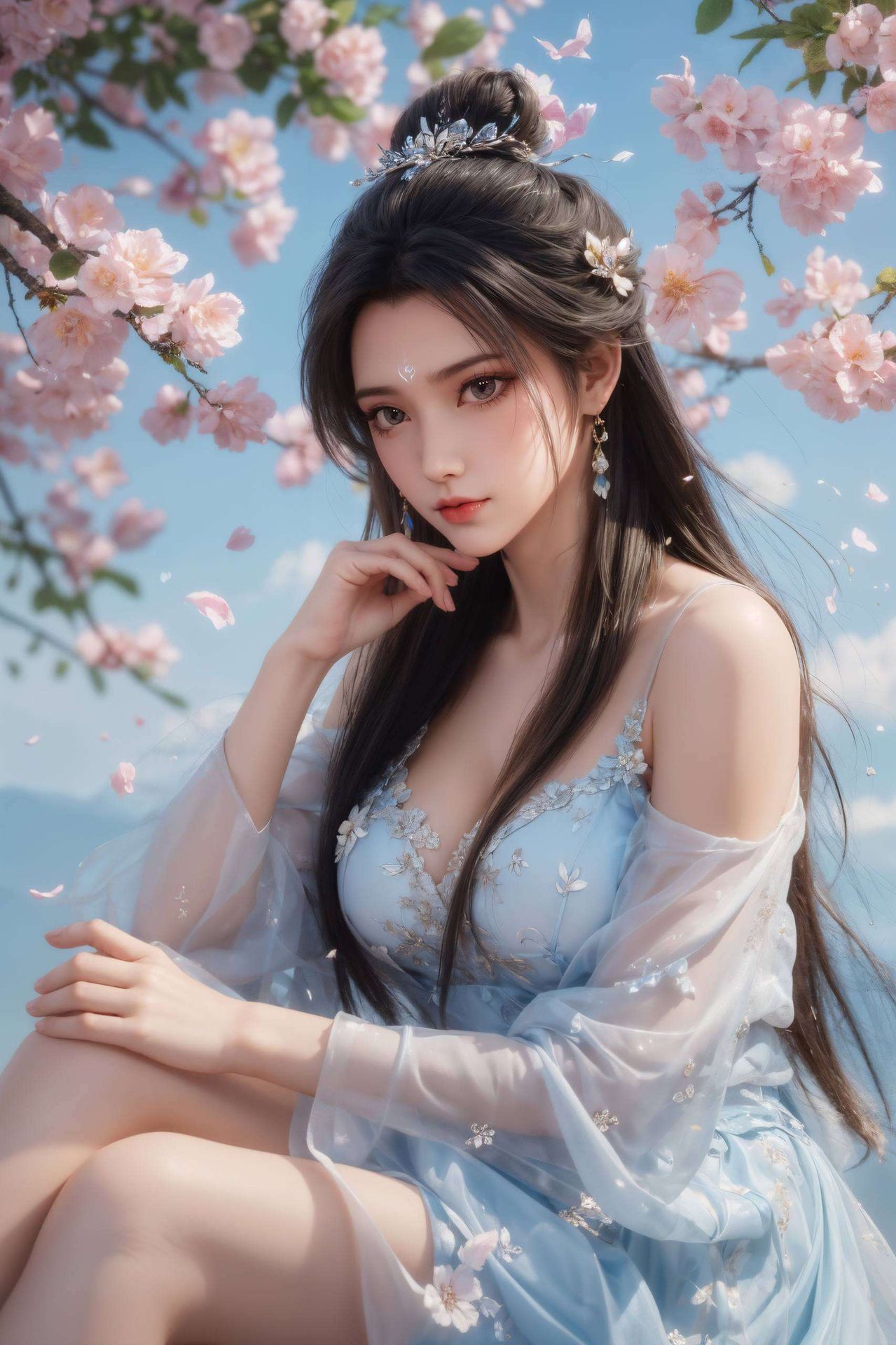 将静态的美丽与动态的灵气完美融合她的倩影在诛仙世界中显得格外动人