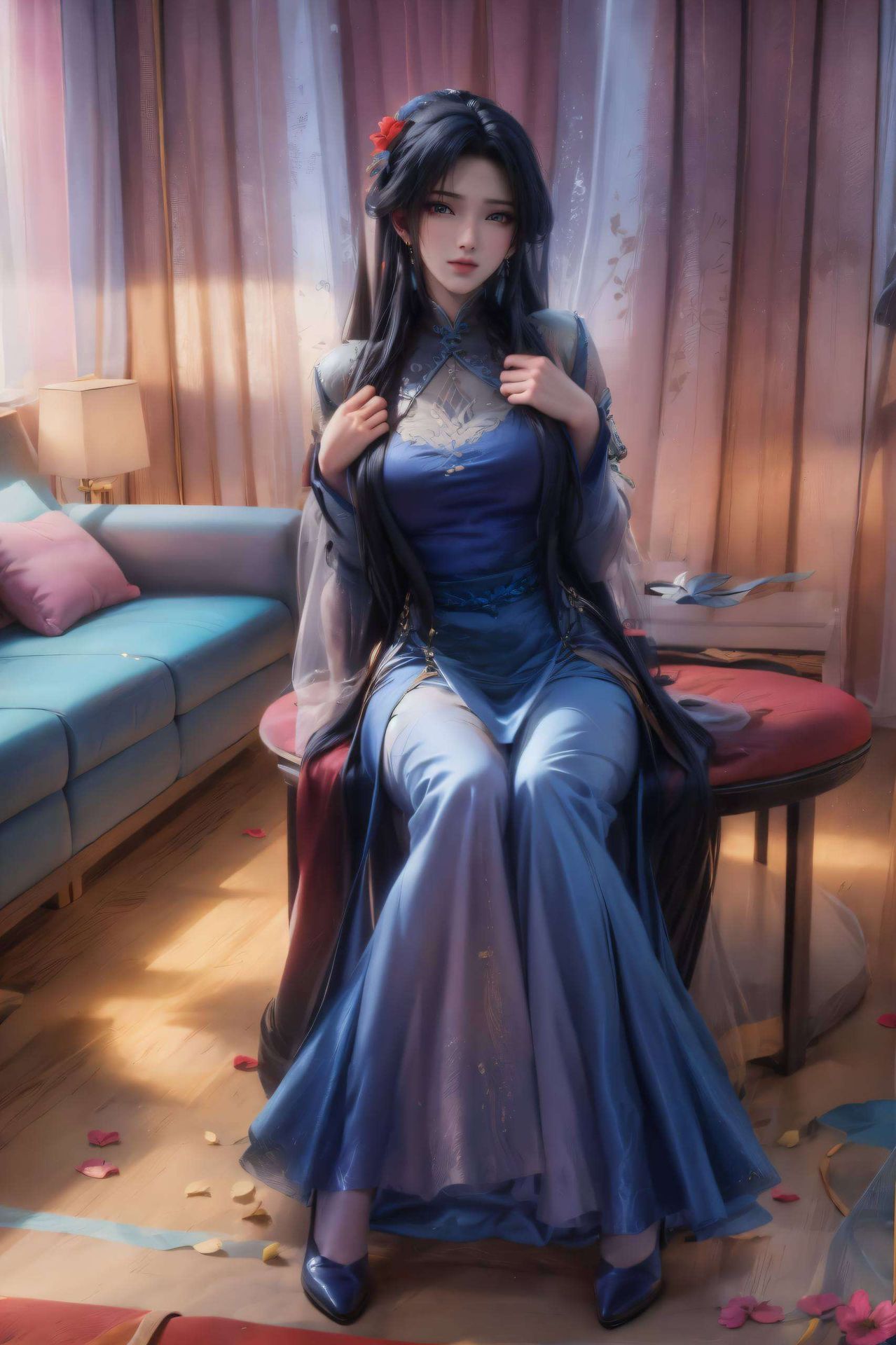 以高清2K画质呈现淡雅紫色调