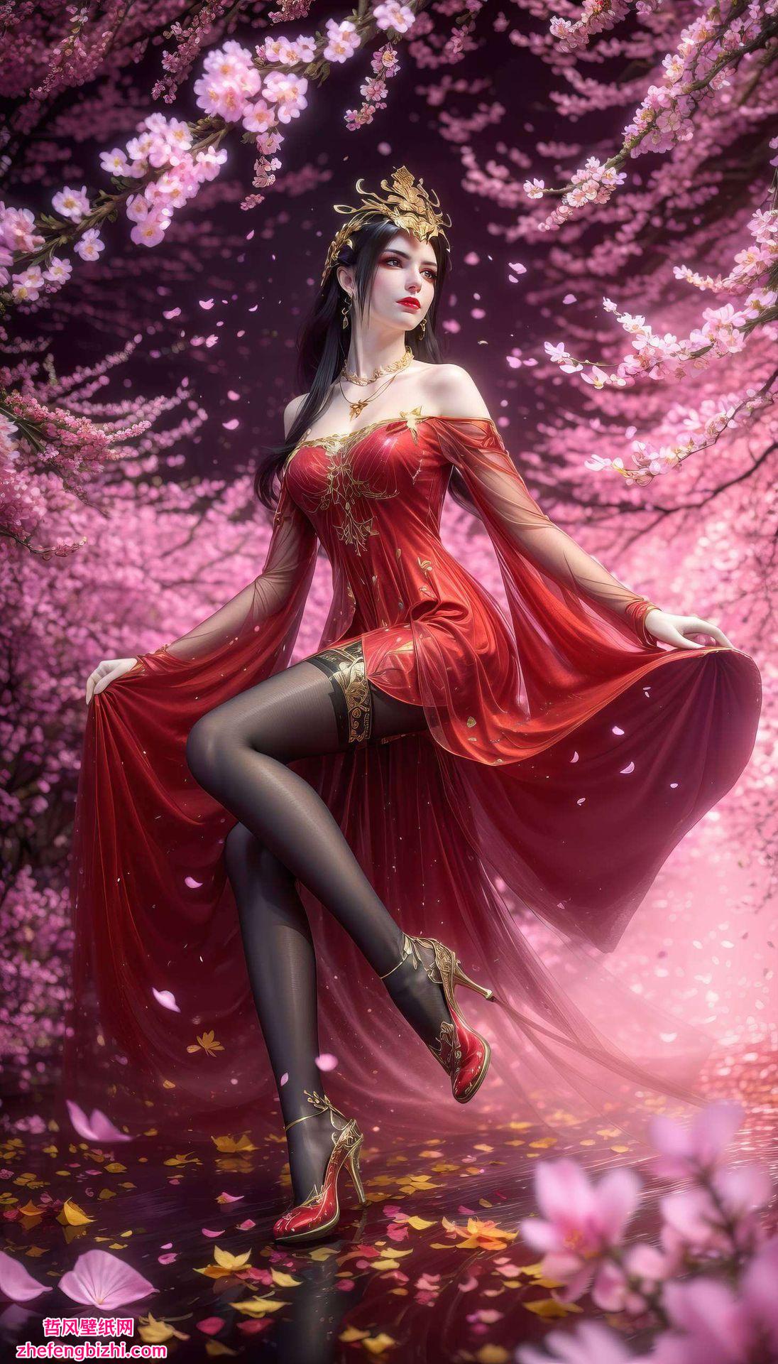 条纹元素与Pcai美女的华丽相结合为你的手机带来别样的视觉盛宴