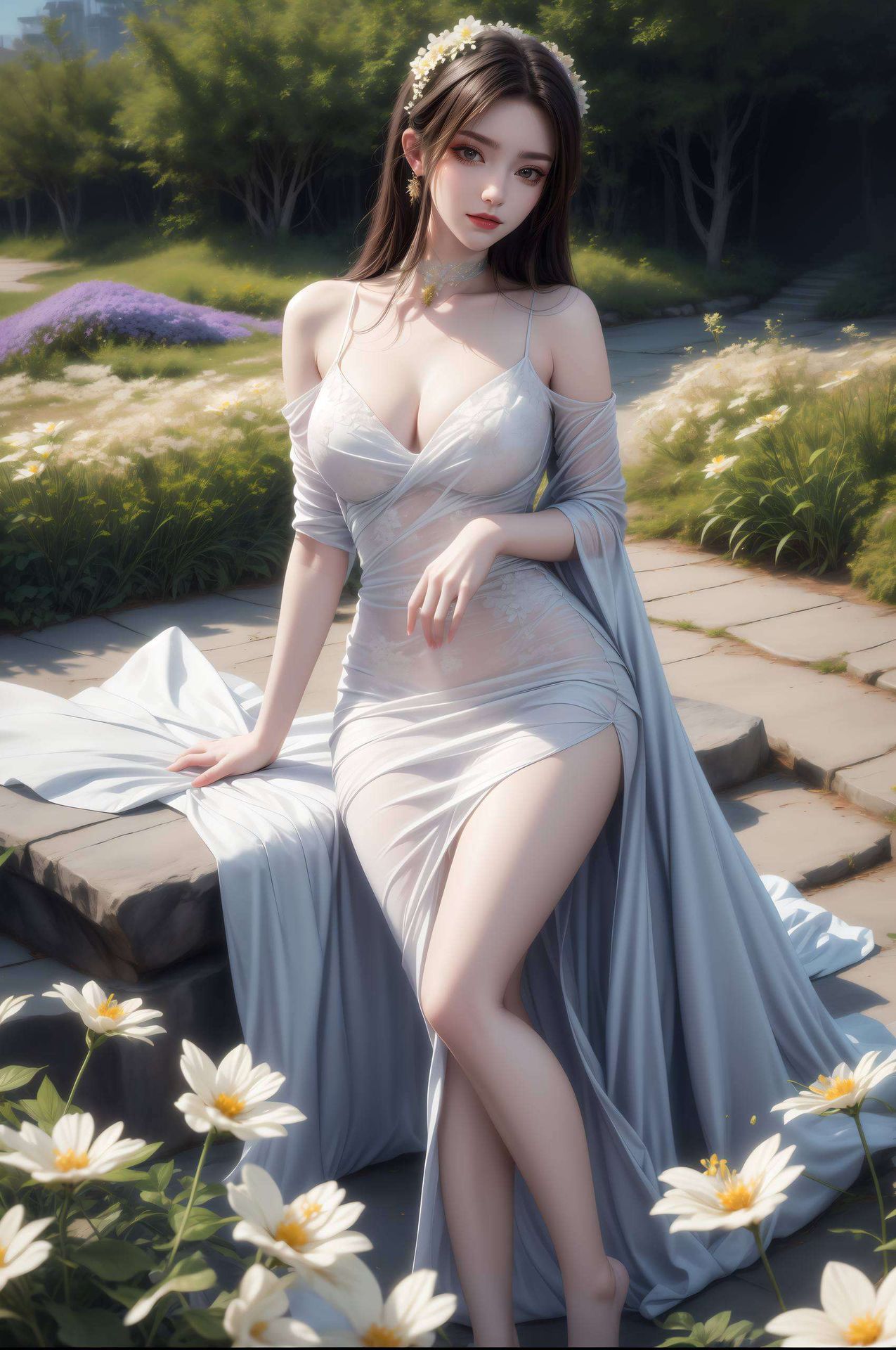 她的眼神深邃如夜将古典韵味与现代审美完美融合