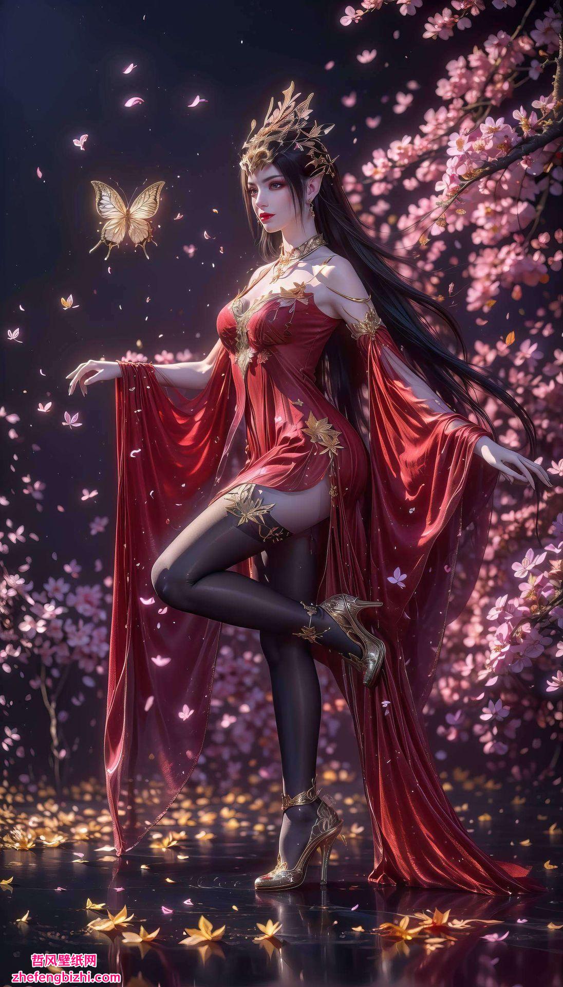 AI绘画技术细腻描绘化身为节日壁纸