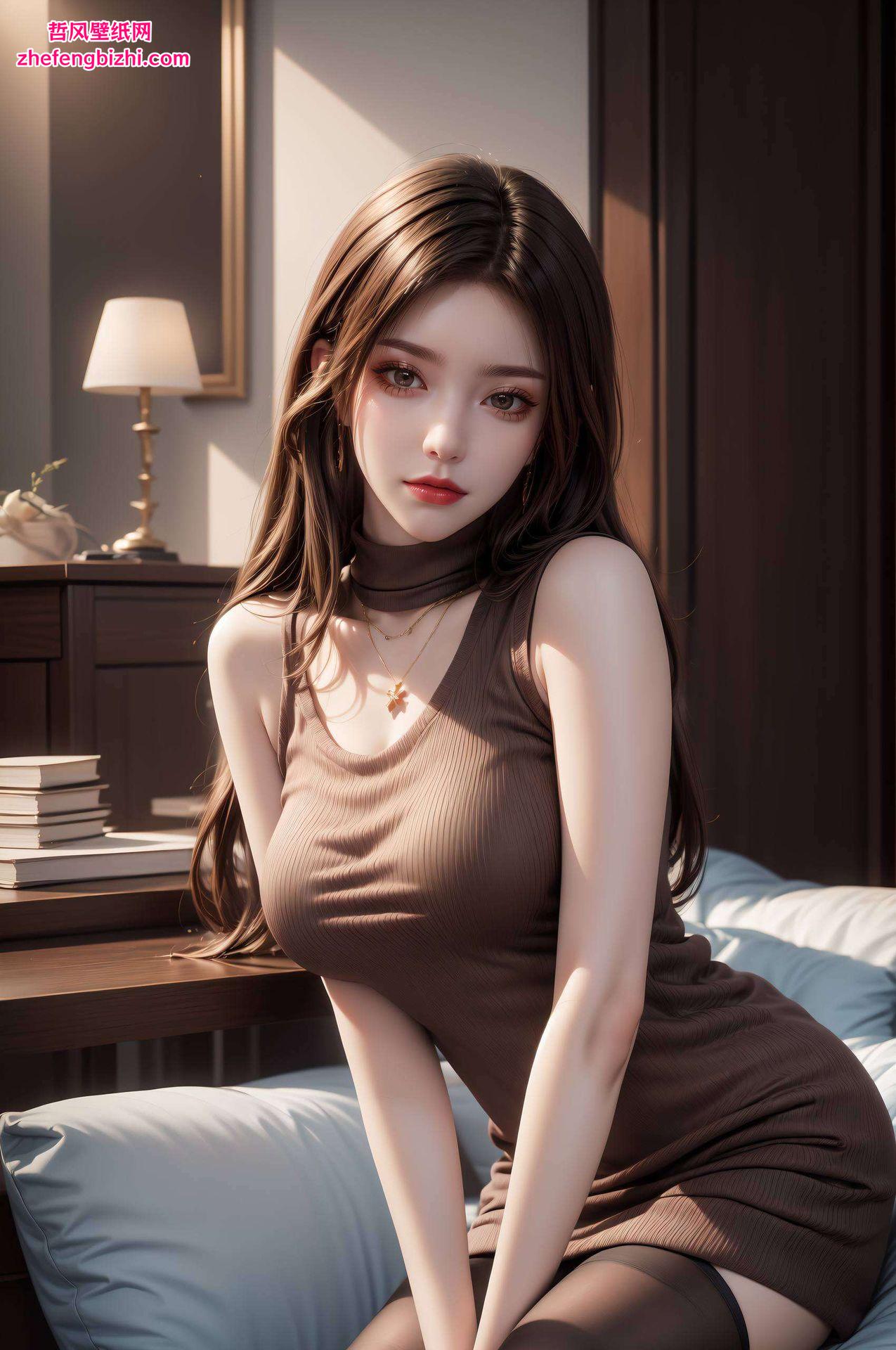 为你的手机屏幕增添一抹别样的风情这款静态国漫女主AI拼贴的超高清4K国漫美女壁纸