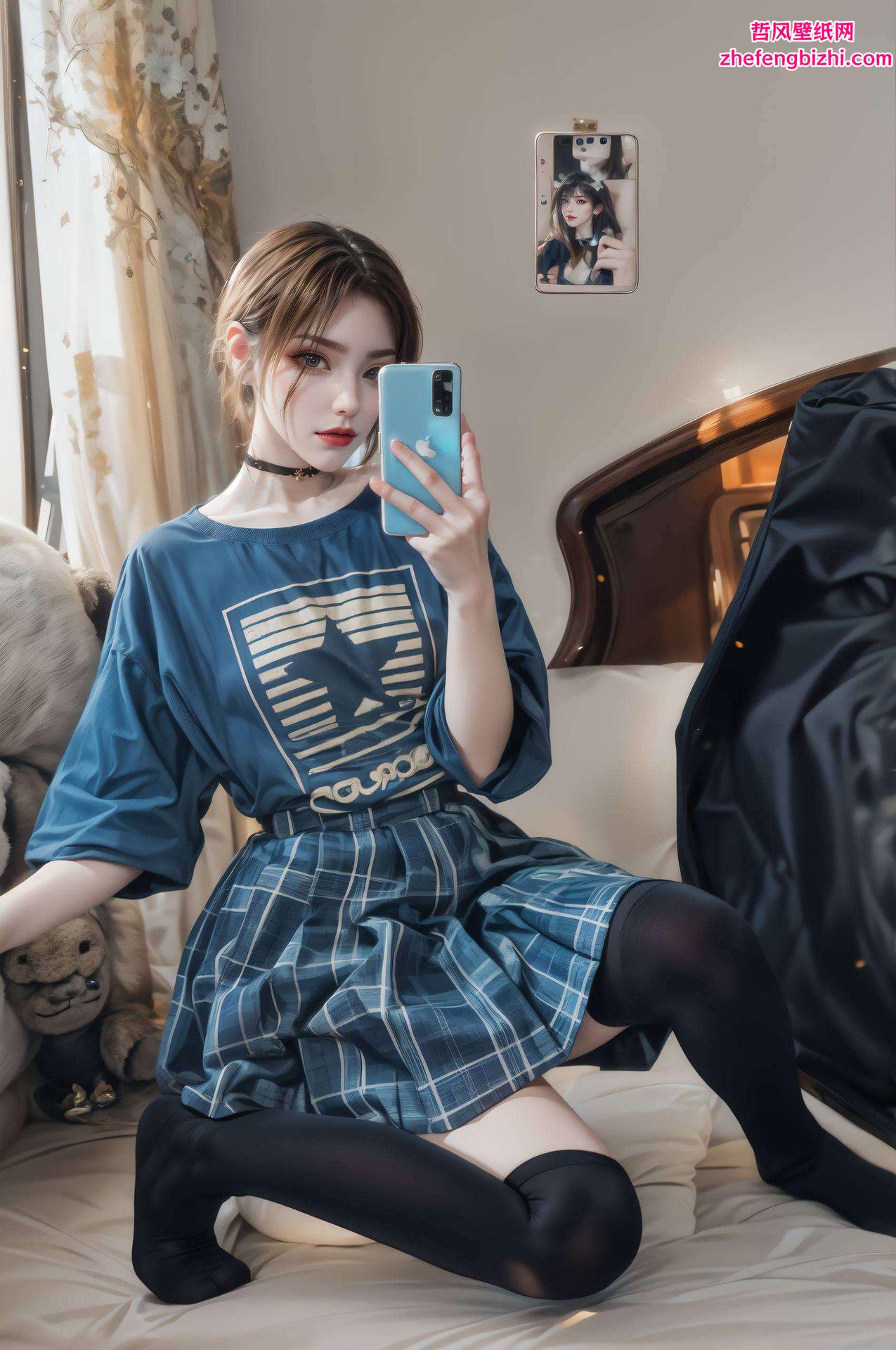 这款全屏AI绘画壁纸以东方元素为灵感