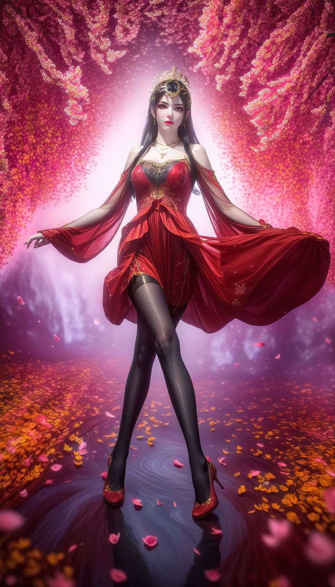 将她的魅力完美呈现红眼睛如火焰般炙热