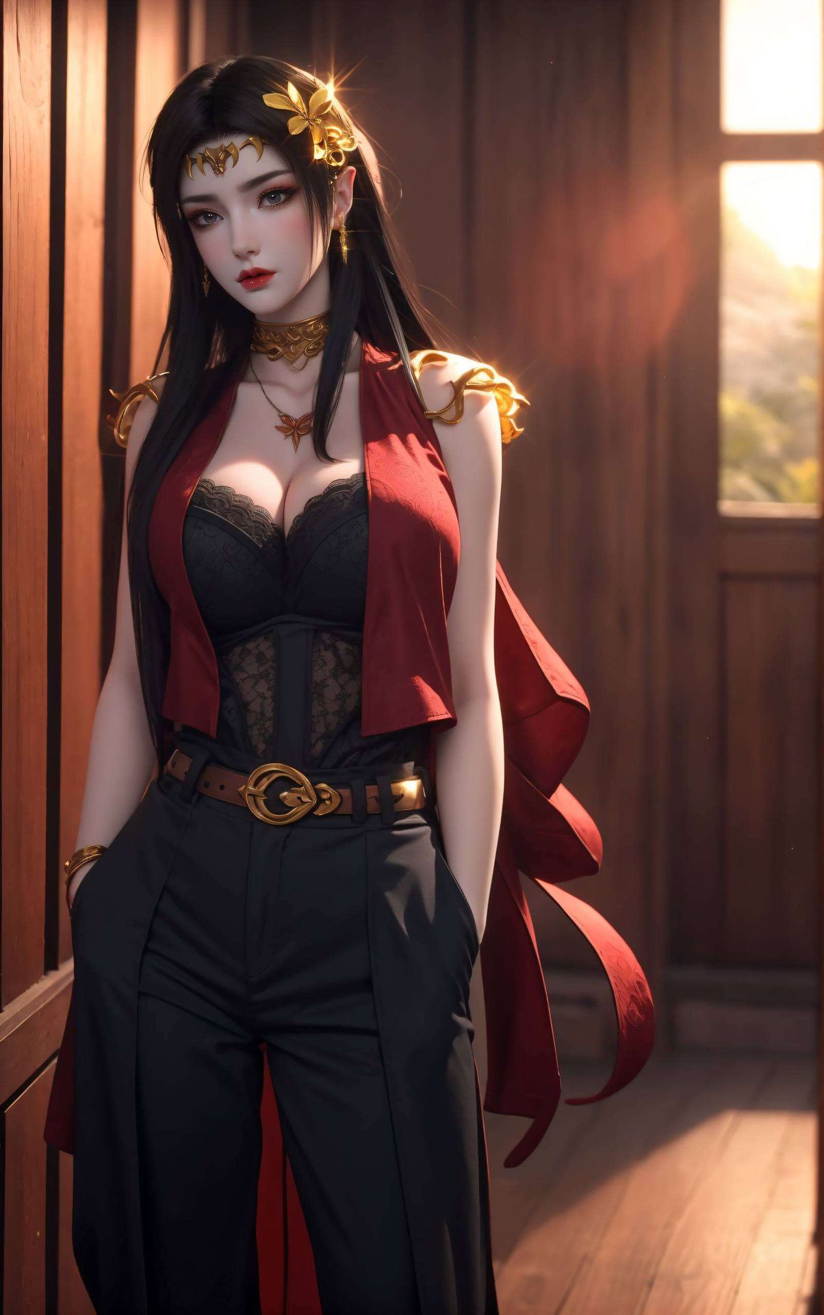 这款美杜莎高清壁纸她的眼神深邃神秘