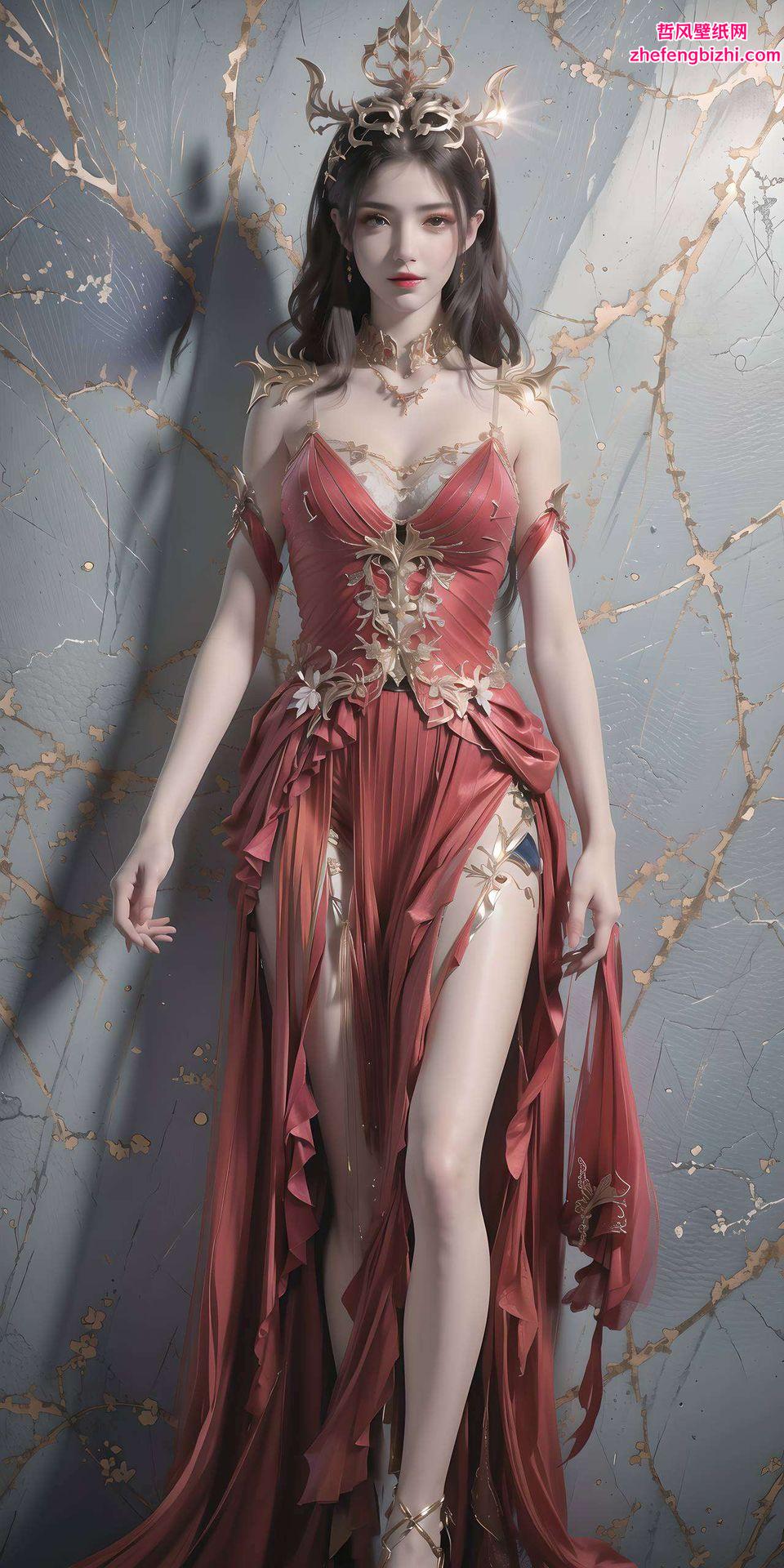 她的眼神深邃如夜每一次凝视都让人心跳加速