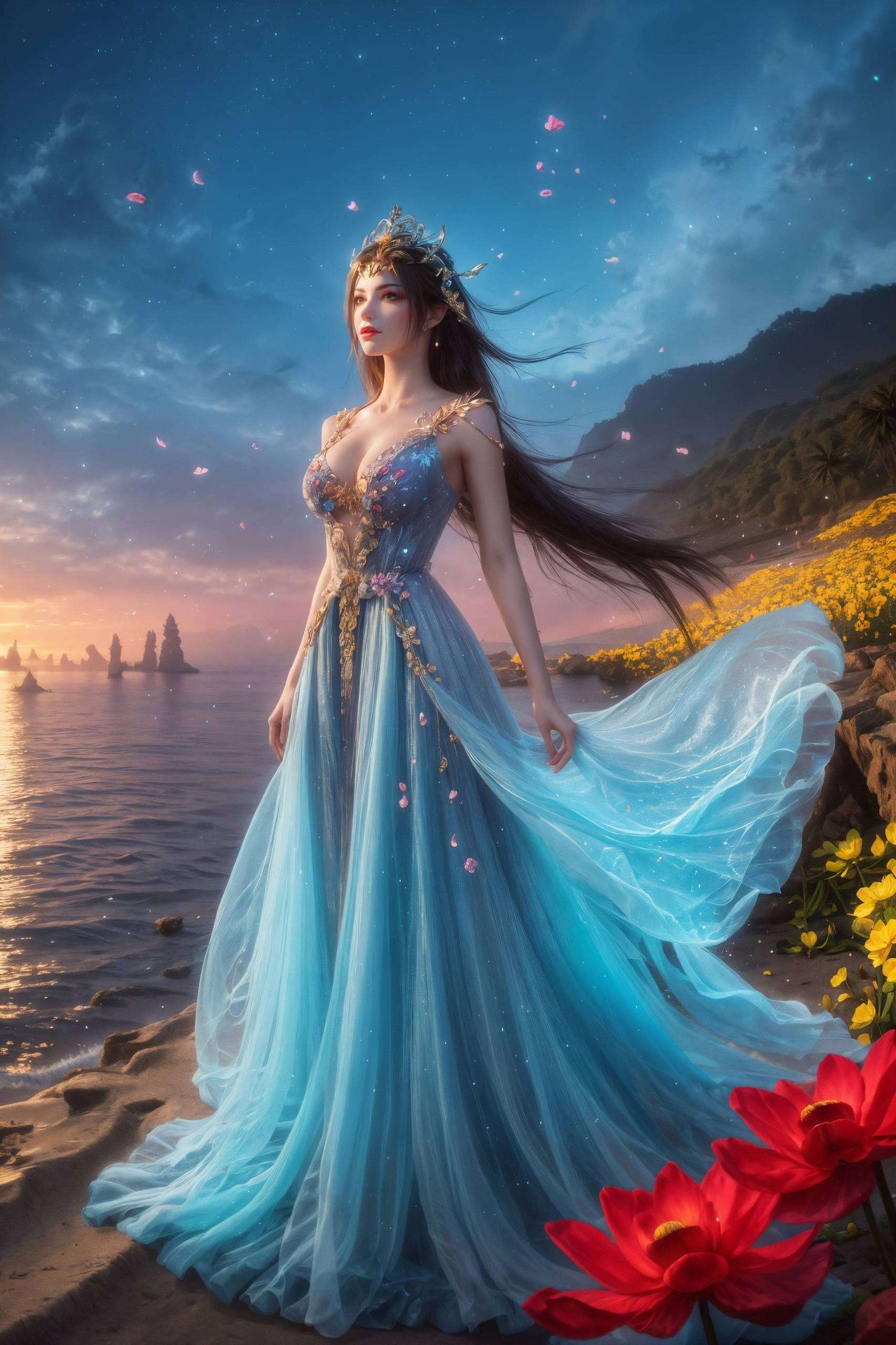 这款静态国漫女主AI波点4K高清国漫美女潮图壁纸从她深邃的眼眸到飘逸的蛇发