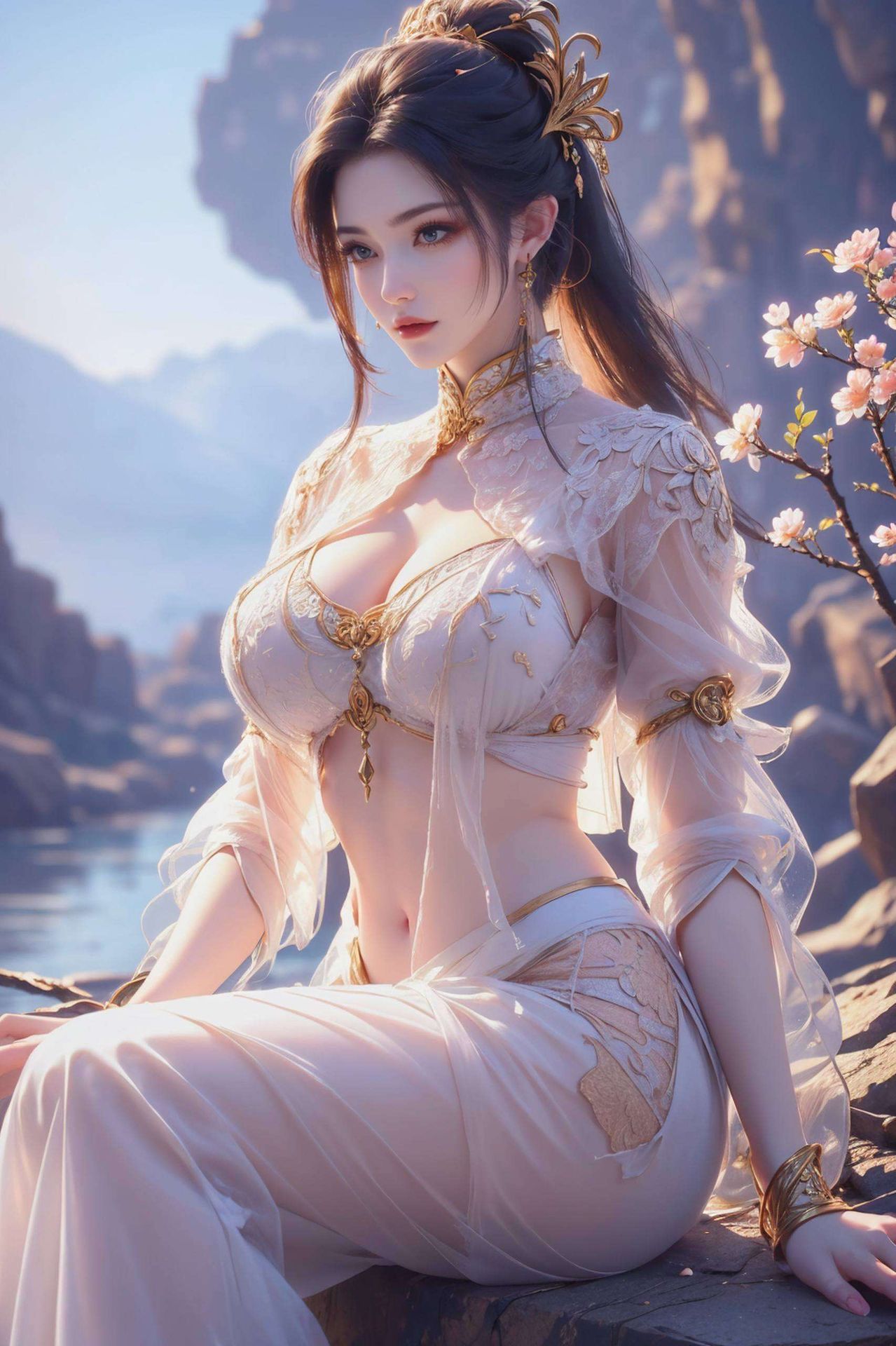 斗破苍穹中的美杜莎神秘蛇发女子眼神深邃