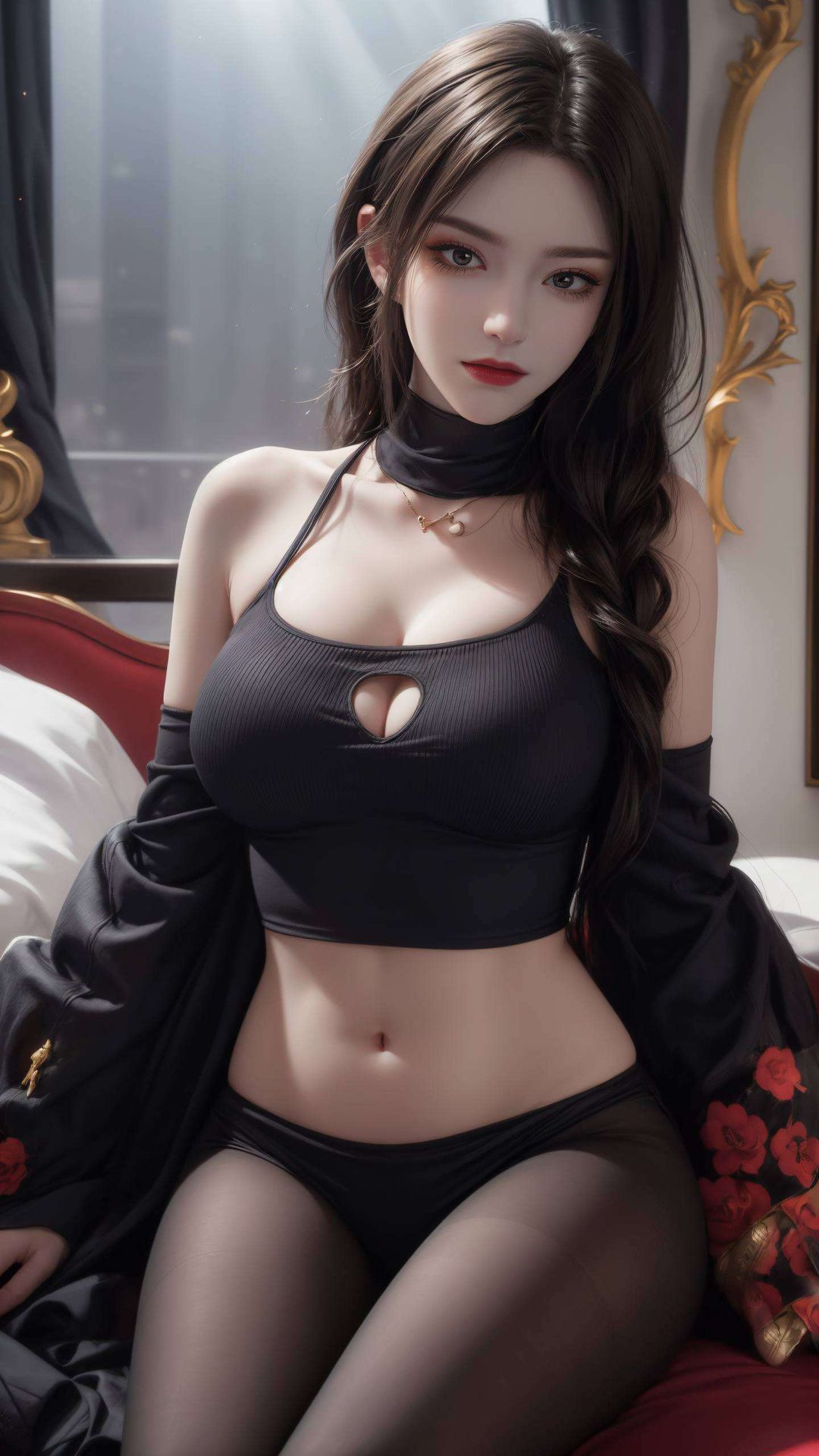 这款4K高清国漫美女壁纸穿梭于绚丽的光影之间