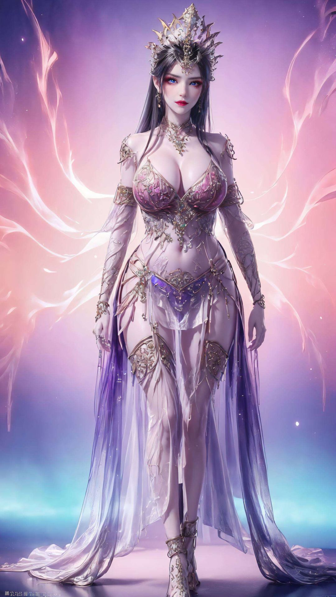 紫色魅力绽放！美杜莎简笔画情侣壁纸甜美可爱