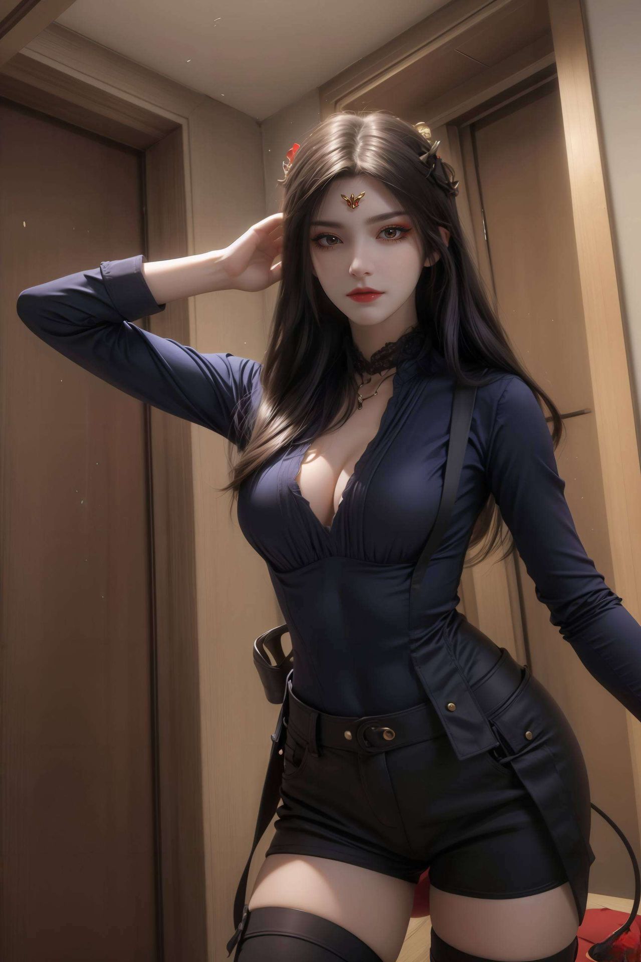 斗破苍穹中的彩鳞美女跃然纸上绚烂的霞光映照她的娇颜