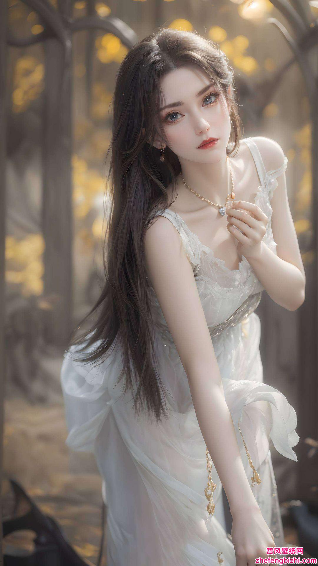 仿佛从画中走出为你的电脑桌面增添一抹神秘而诱人的色彩