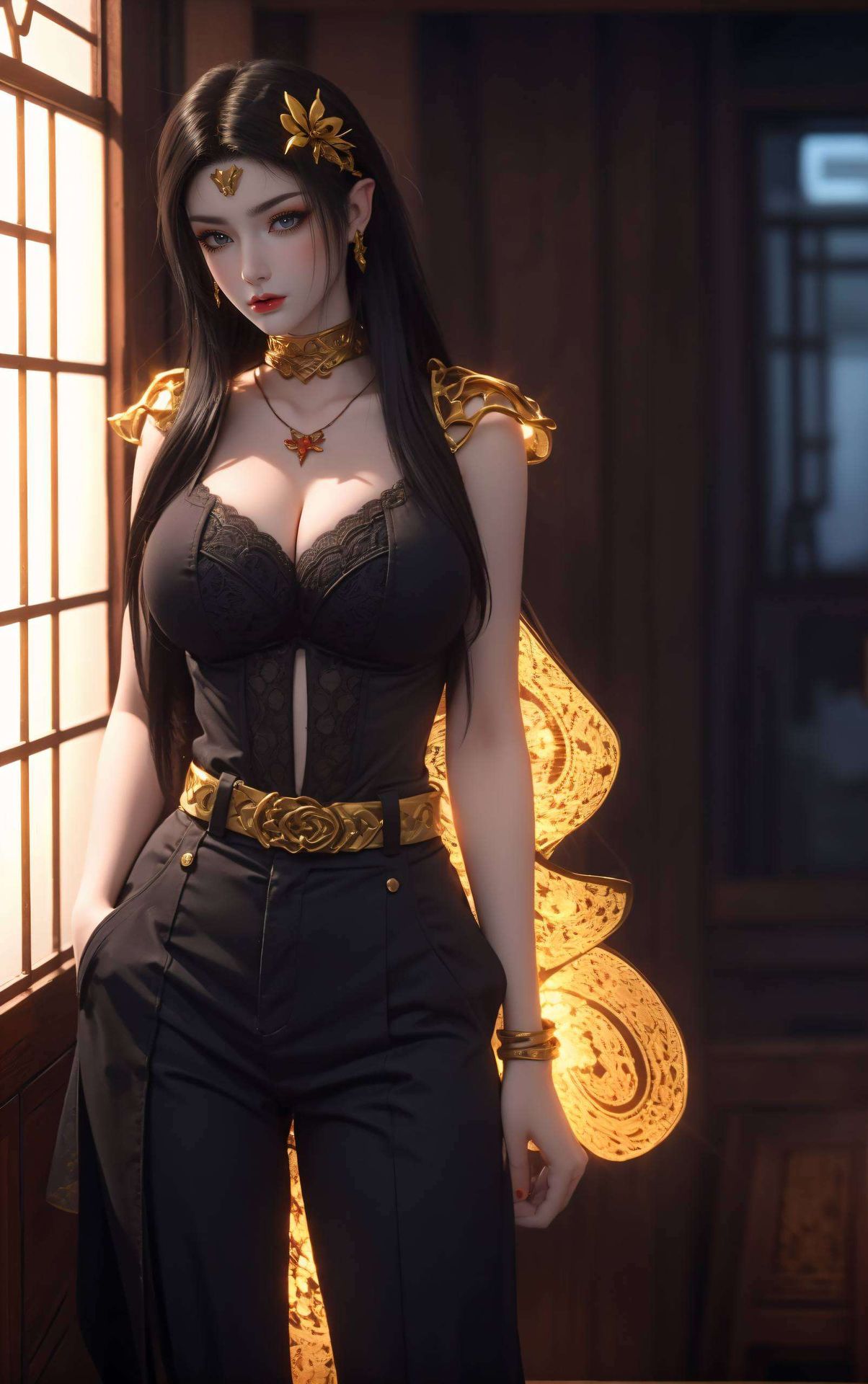 细腻的笔触描绘出她的神秘魅力高清画质让手机屏幕瞬间变身艺术画廊