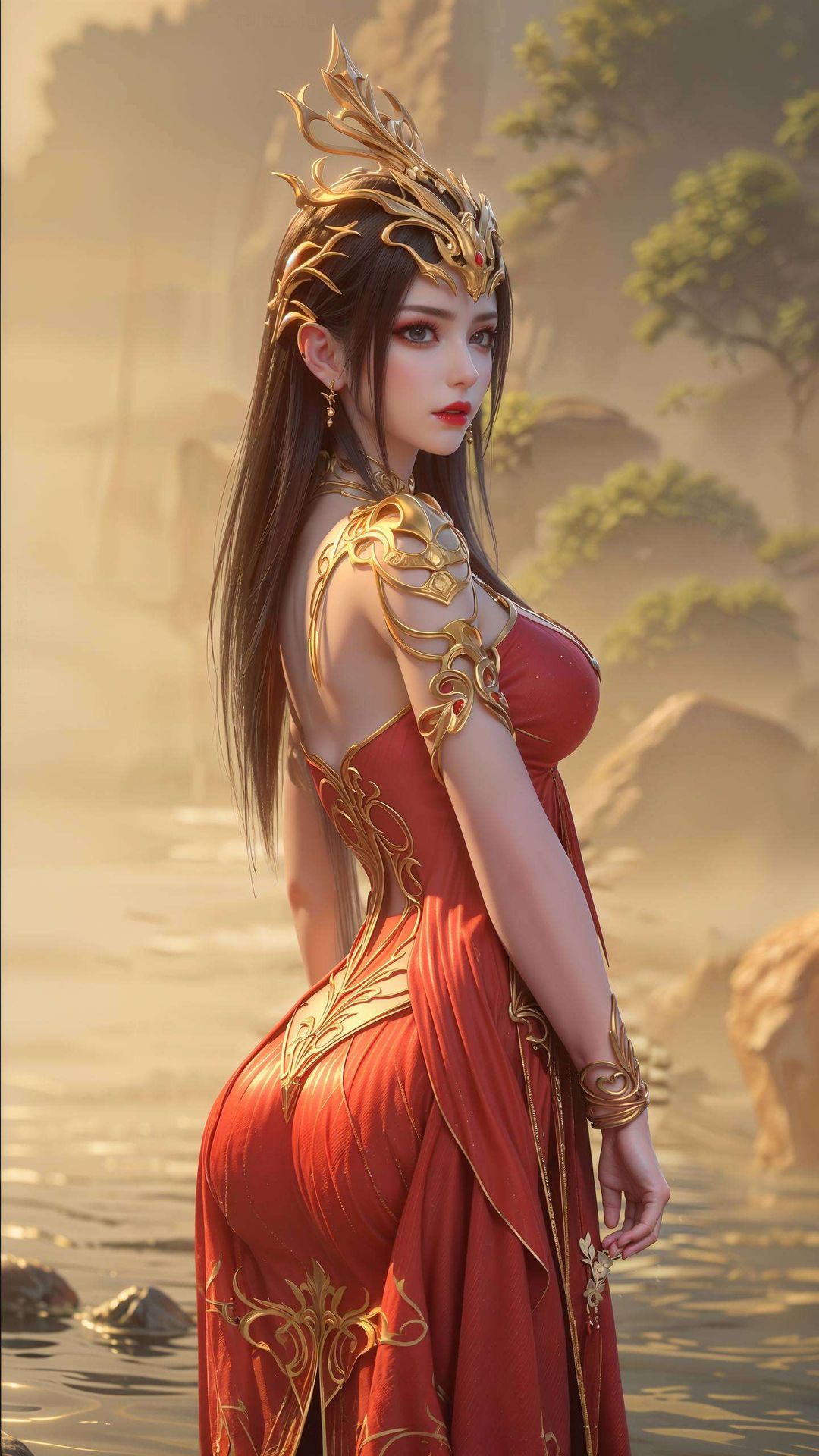 以国漫女神美杜莎的完美形象为核心为你的电脑桌面增添一抹亮丽的色彩