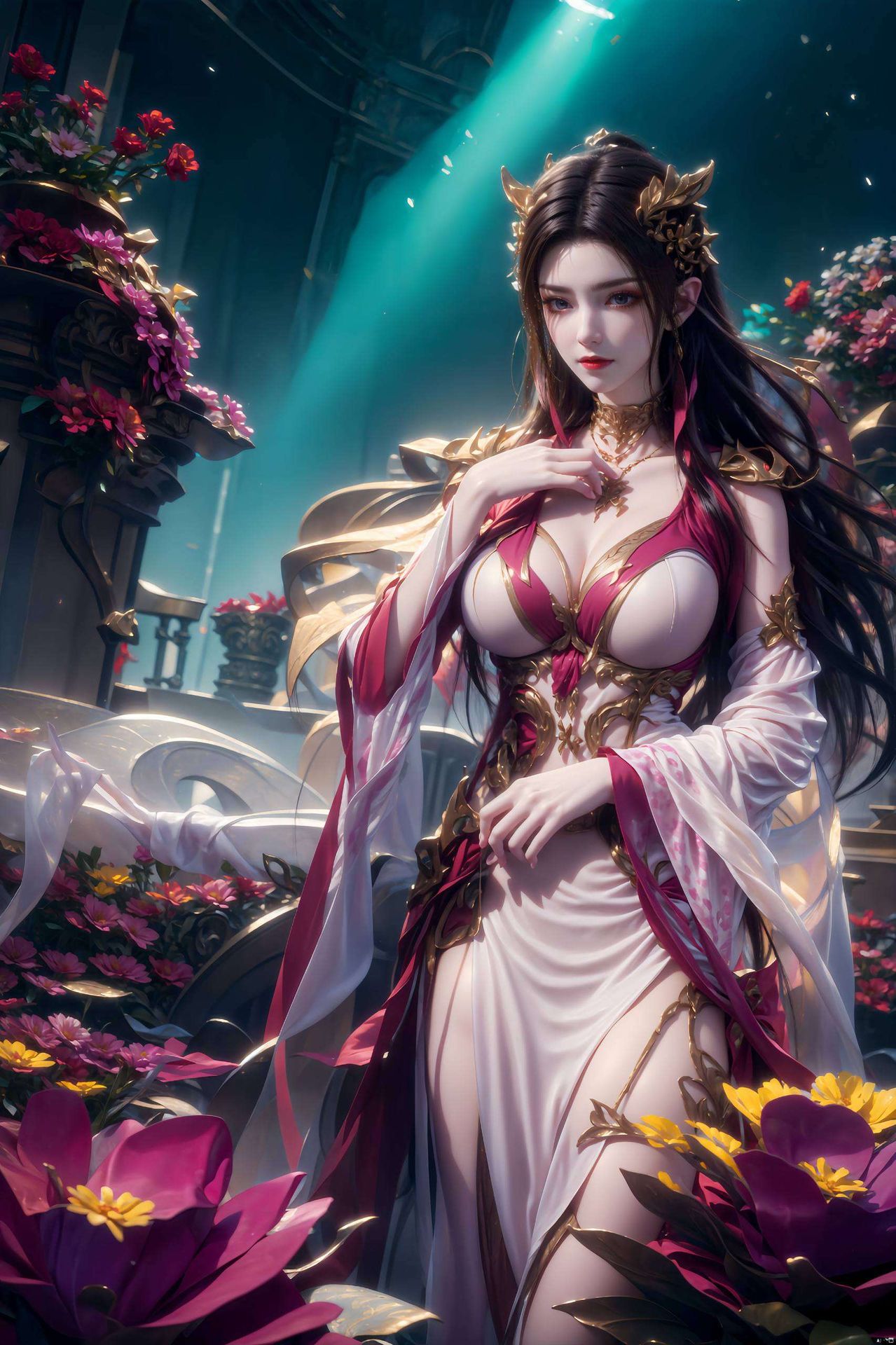 这款古香古色的AI国漫壁纸沉浸在神秘的美杜莎魅力之中