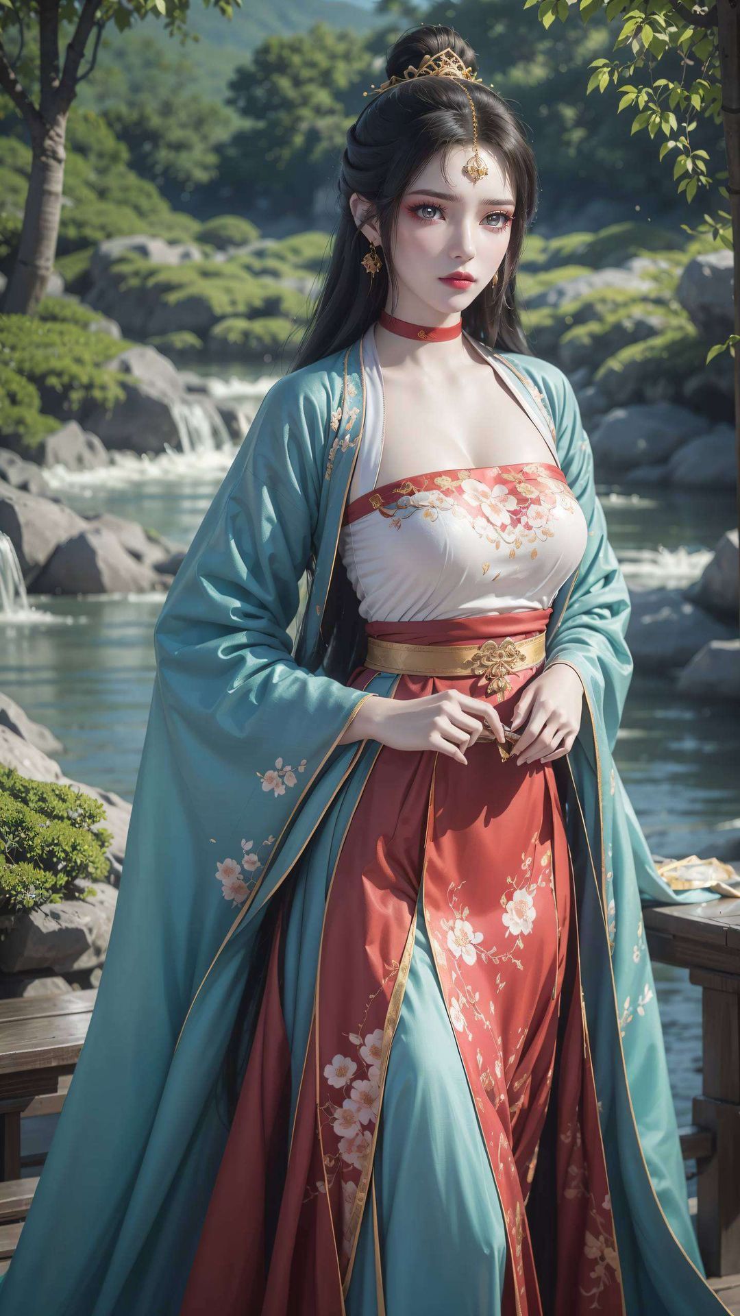 这款AI国漫美女波普艺术电脑国漫美女锁屏壁纸即可将这位国漫美女的倩影锁定在你的电脑屏幕上