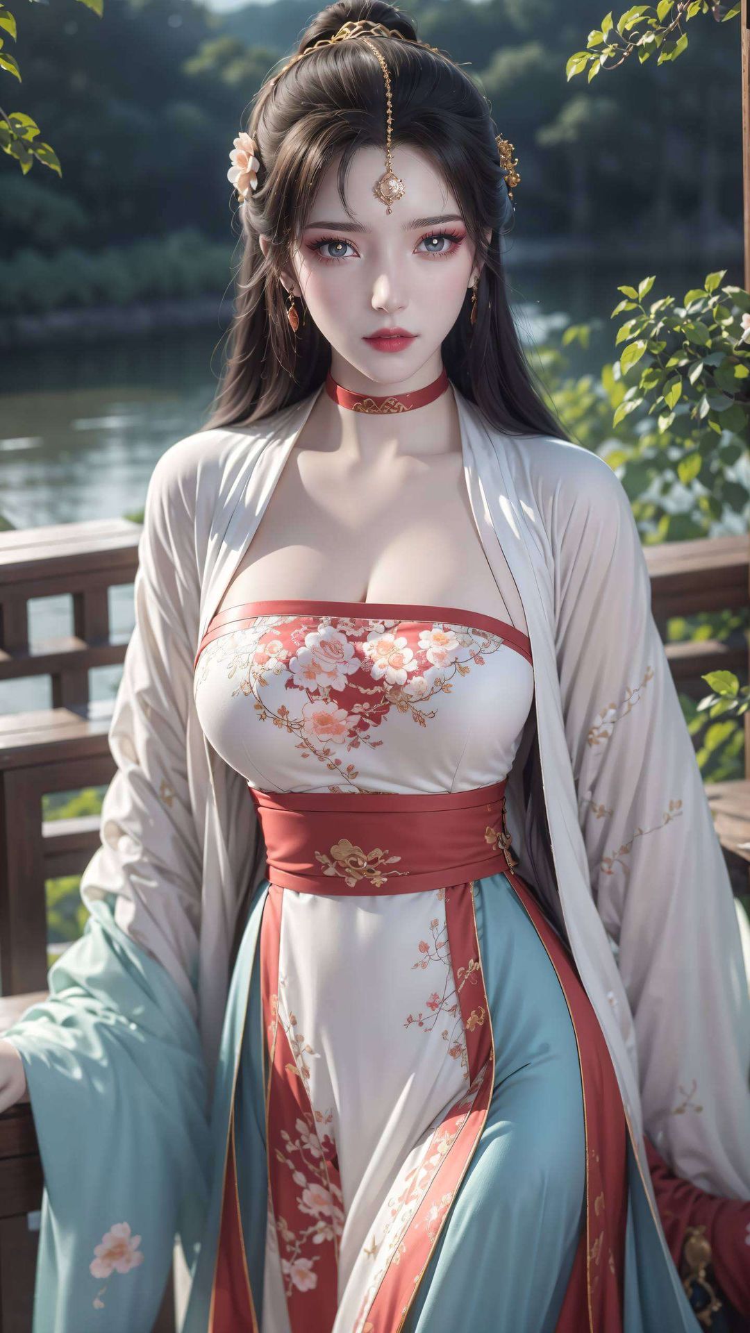 水彩苹果的细腻质感墨云高清壁纸