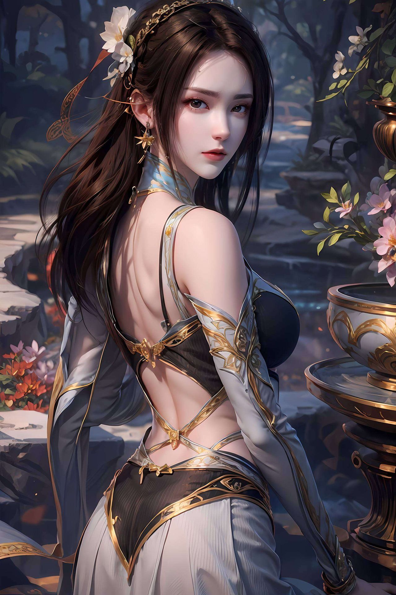 南瓜壁纸映衬着纳兰嫣然那如丝绒般柔美的身影这位国漫美女在画面中展现出独特的魅力